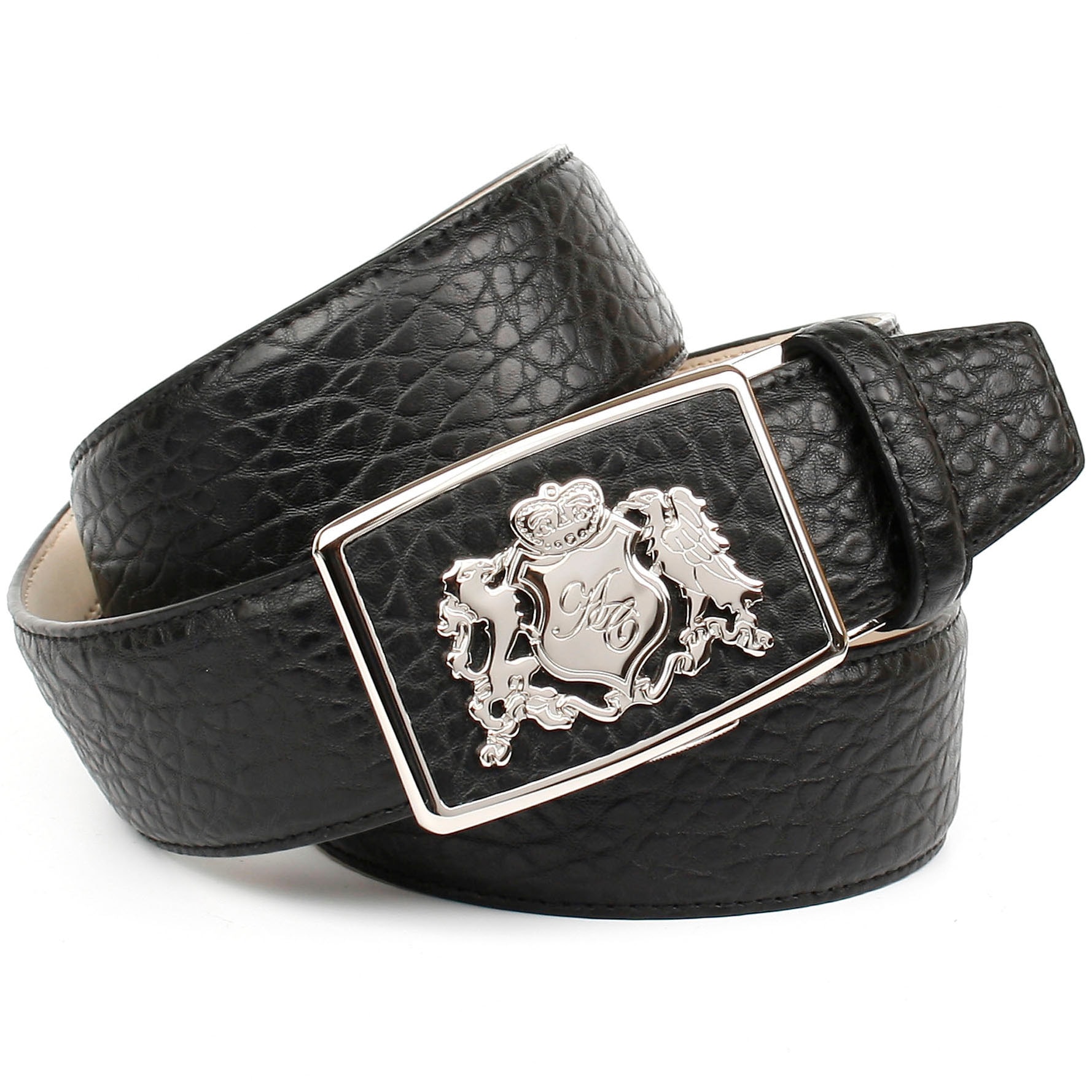 Anthoni Crown OTTO rustikale online Ledergürtel, Wappen, mit Oberflächen-Prägung kaufen bei