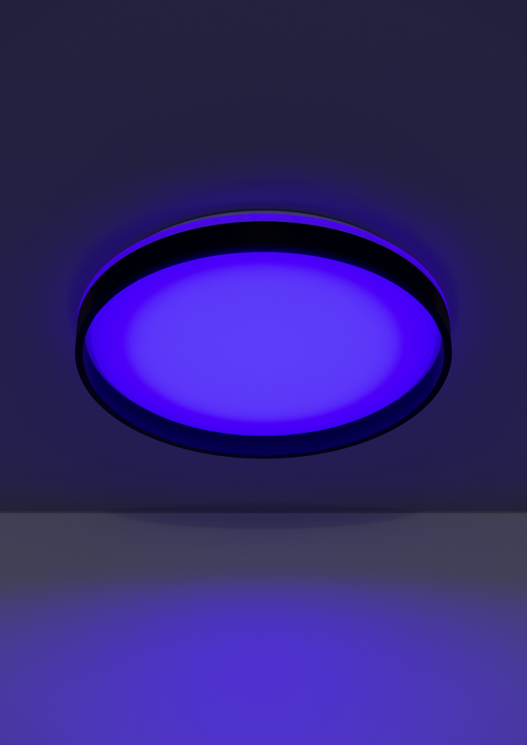 EGLO LED Deckenleuchte »MOSCHETTINO-Z Deckenlampe, Disco-Modus, ZigBee 3.0, Wohnzimmerlampe« LED-Modul 1 Stk. RGB | warmweiß - kaltweiß Fernbedienung inkl., App / Sprachsteuerung Alexa, H:7,9cm x D:49,1cm