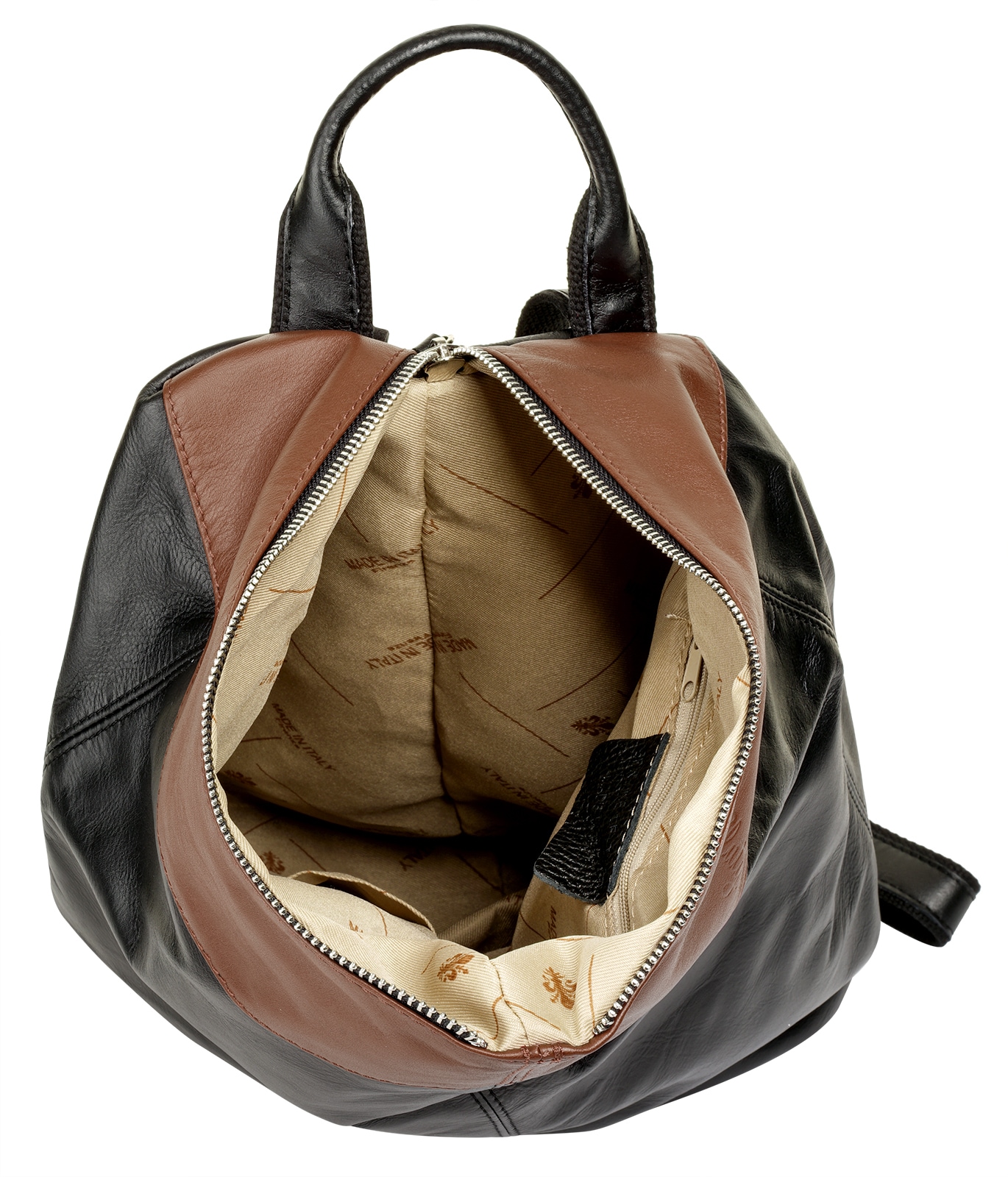 Cluty Cityrucksack, echt Leder, Made in Italy