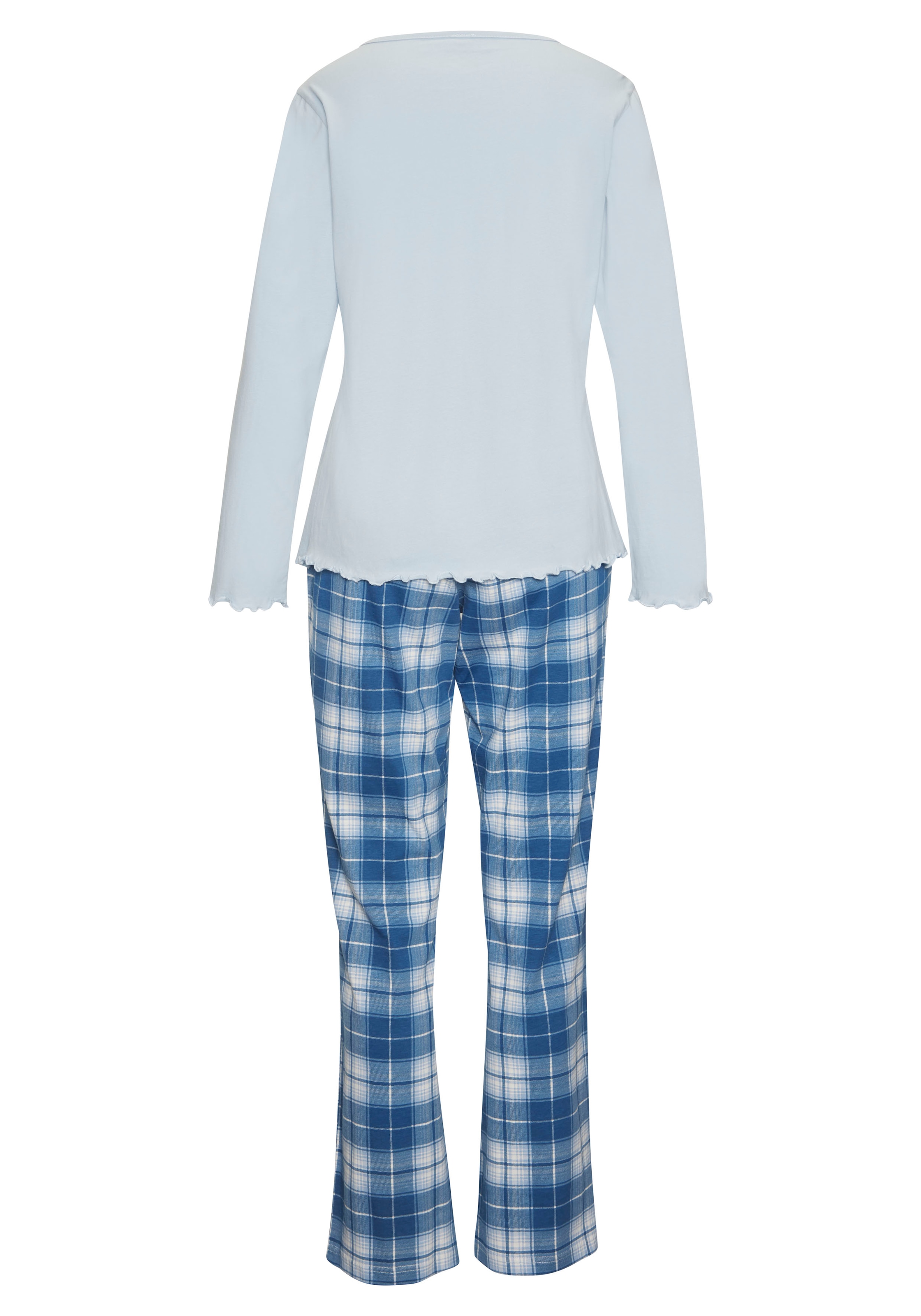 Vivance Dreams Pyjama Set, 3 tlg. Mit schöner Flanellhose