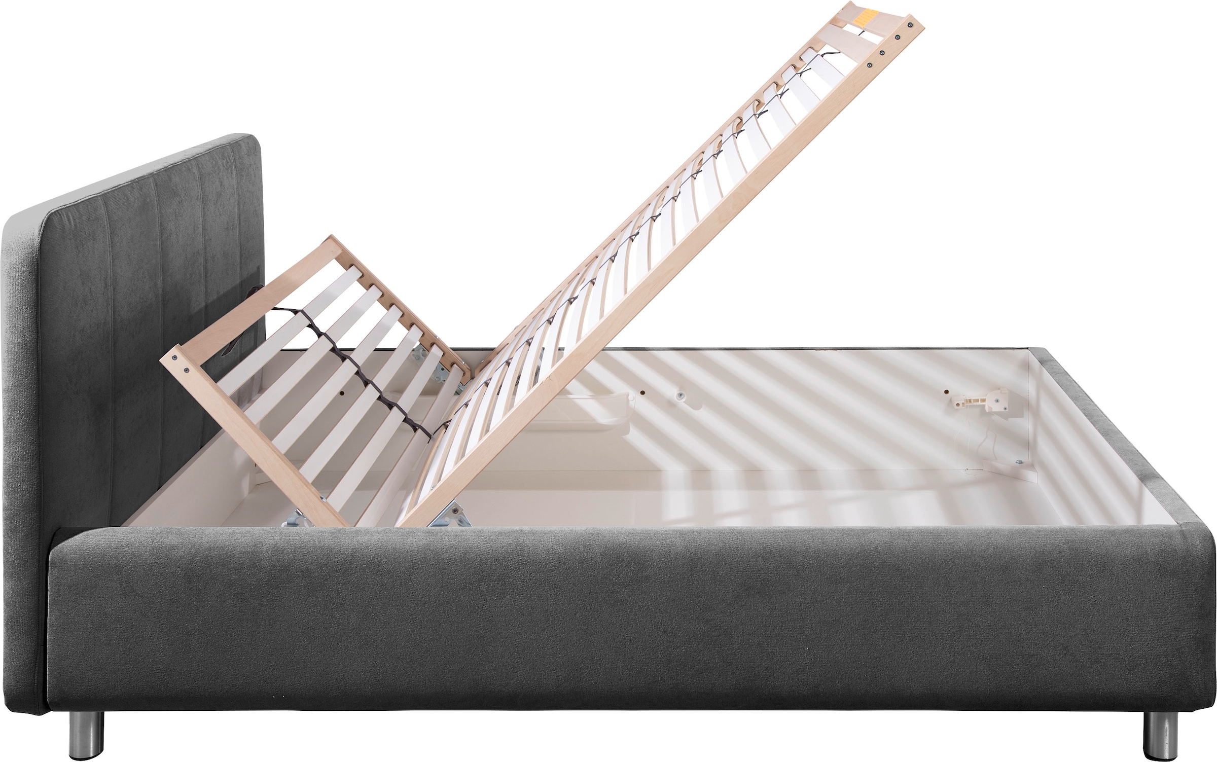 Maintal Polsterbett »Wiesenblick, in Samt &Struktur erhältlich« mit Bettkasten, wahlweise in H2,H3 oder H4