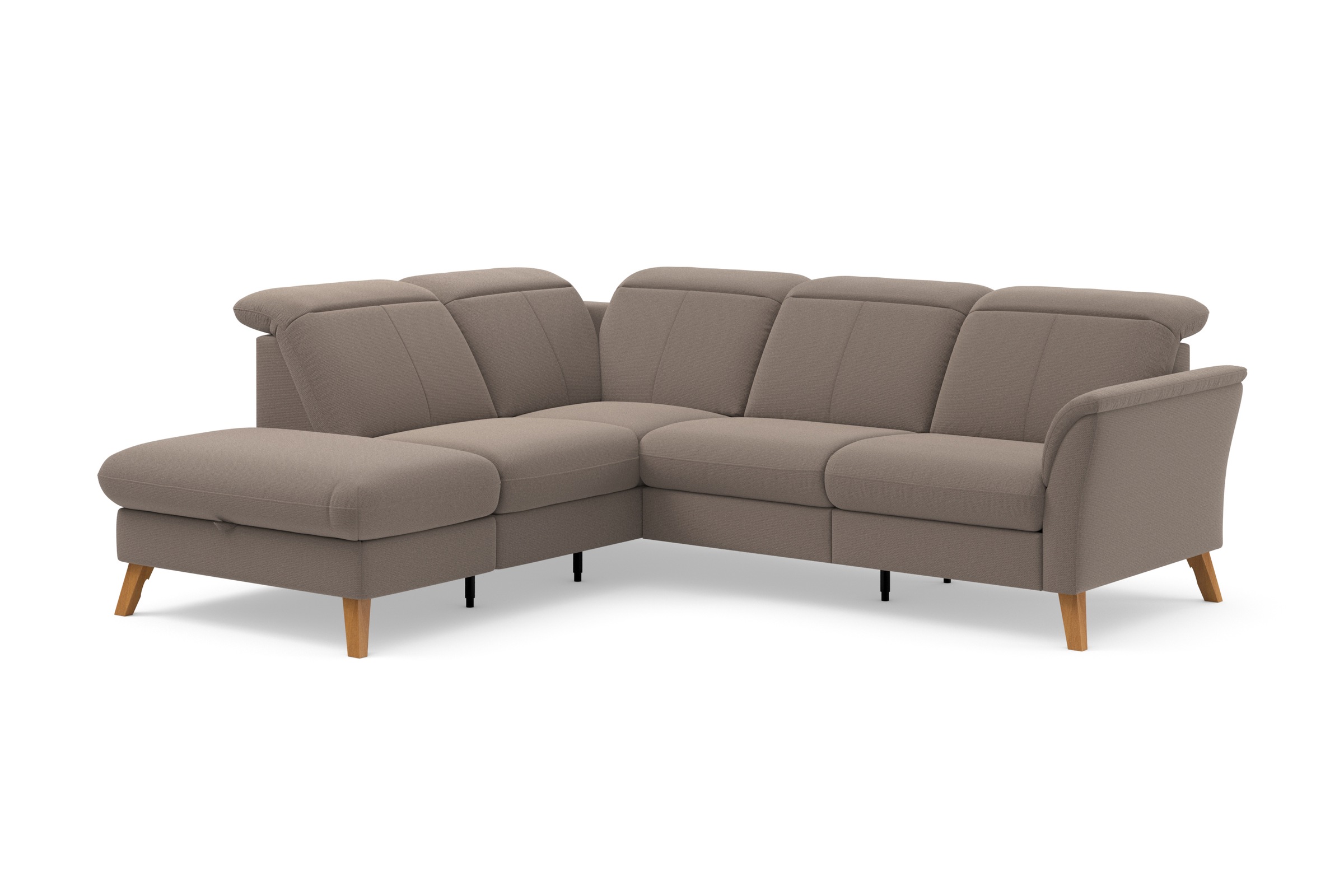 sit&more Ecksofa »Romero L-Form« wahlweise mit oder ohne TV-Funktion, Bettfunktion, Bettkasten