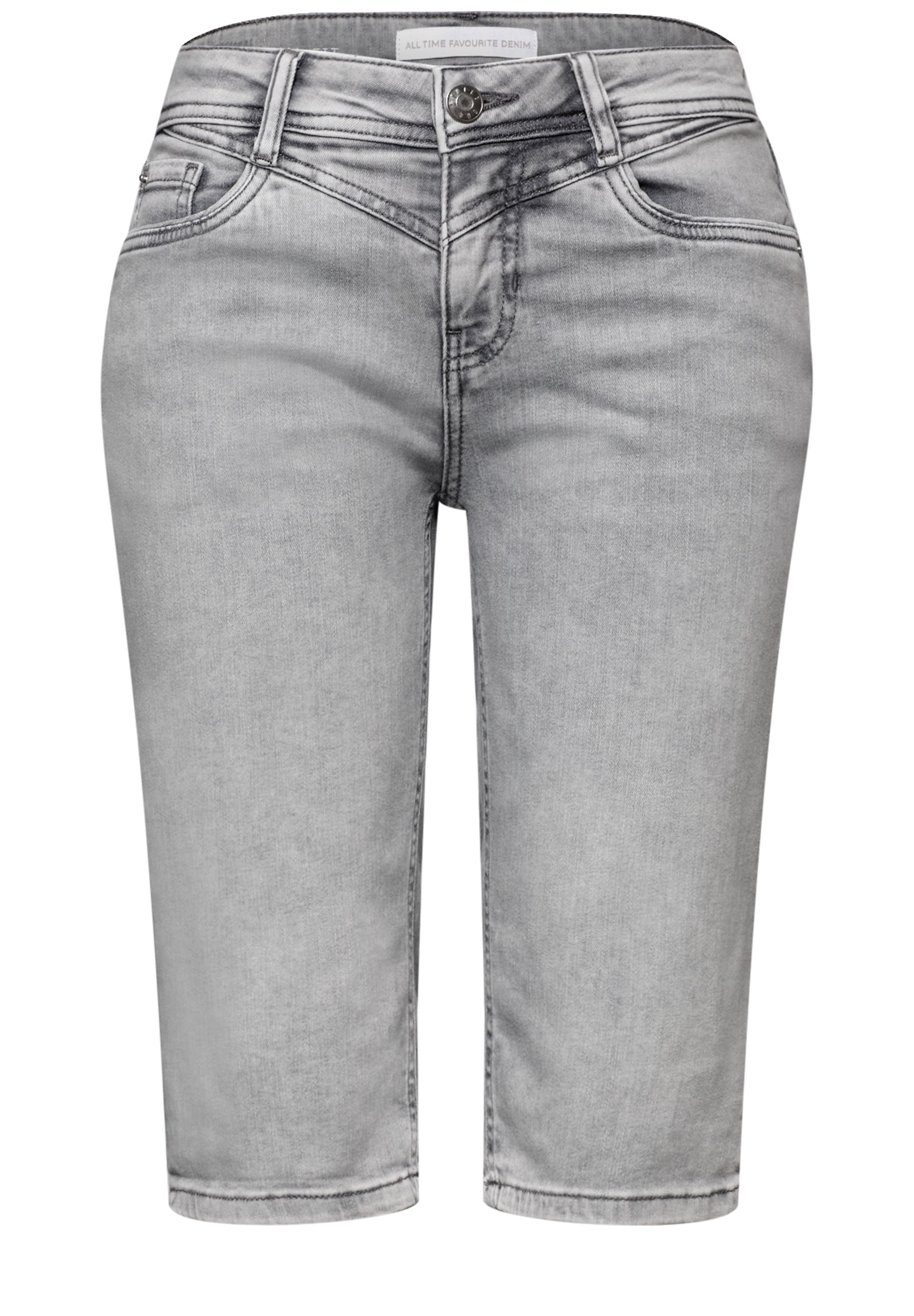 STREET ONE Bermudas »Style Jane«  Slim Leg Jeans-Bermuda mit Turn-Up-Detail