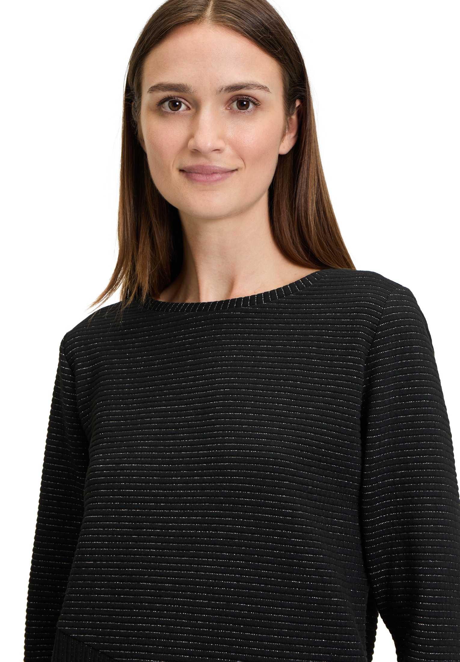 Betty&Co Sweatshirt »Sweatpullover mit Lurexfaden«
