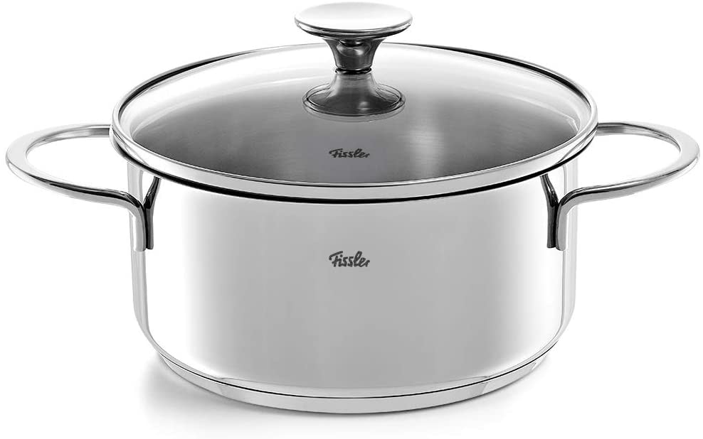 Fissler Topf-Set »Copenhagen« Set, Bratentopf 20 cm, je 1 Kochtopf 16/20/24 cm, Stielkasserolle 16 cm, 9 Stk. tlg. Edelstahl 18/10