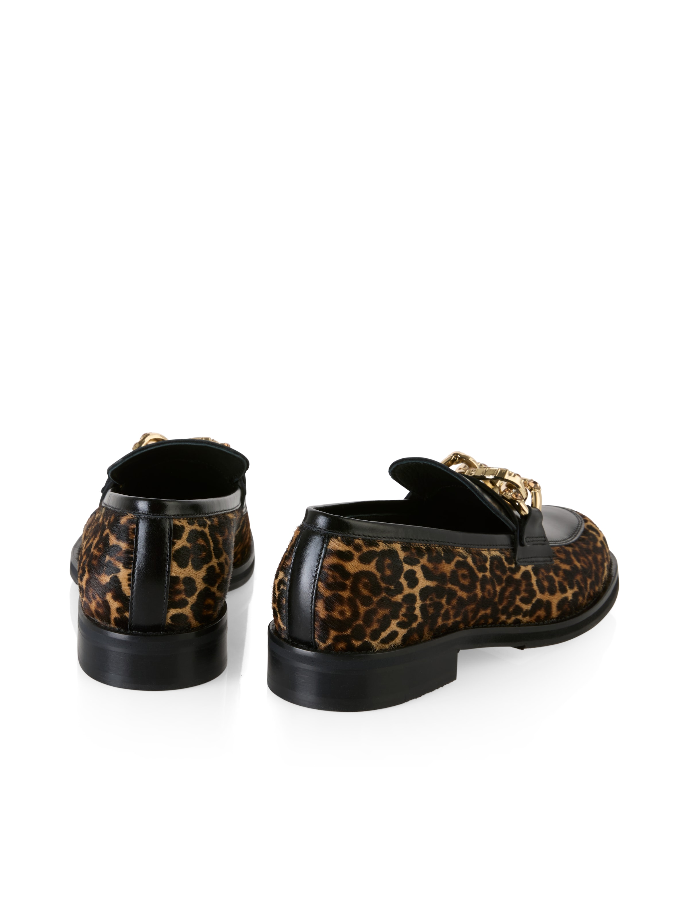 Marc Cain Loafer »Collections Feminine Rigour«, Slipper, Mokassin, Flats mit allover Leo-Print
