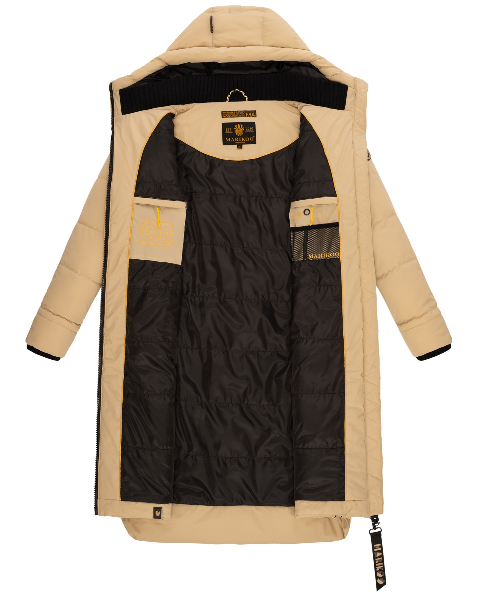 Marikoo Winterjacke »Marikoo Benikoo Damen lange Winterjacke B949«