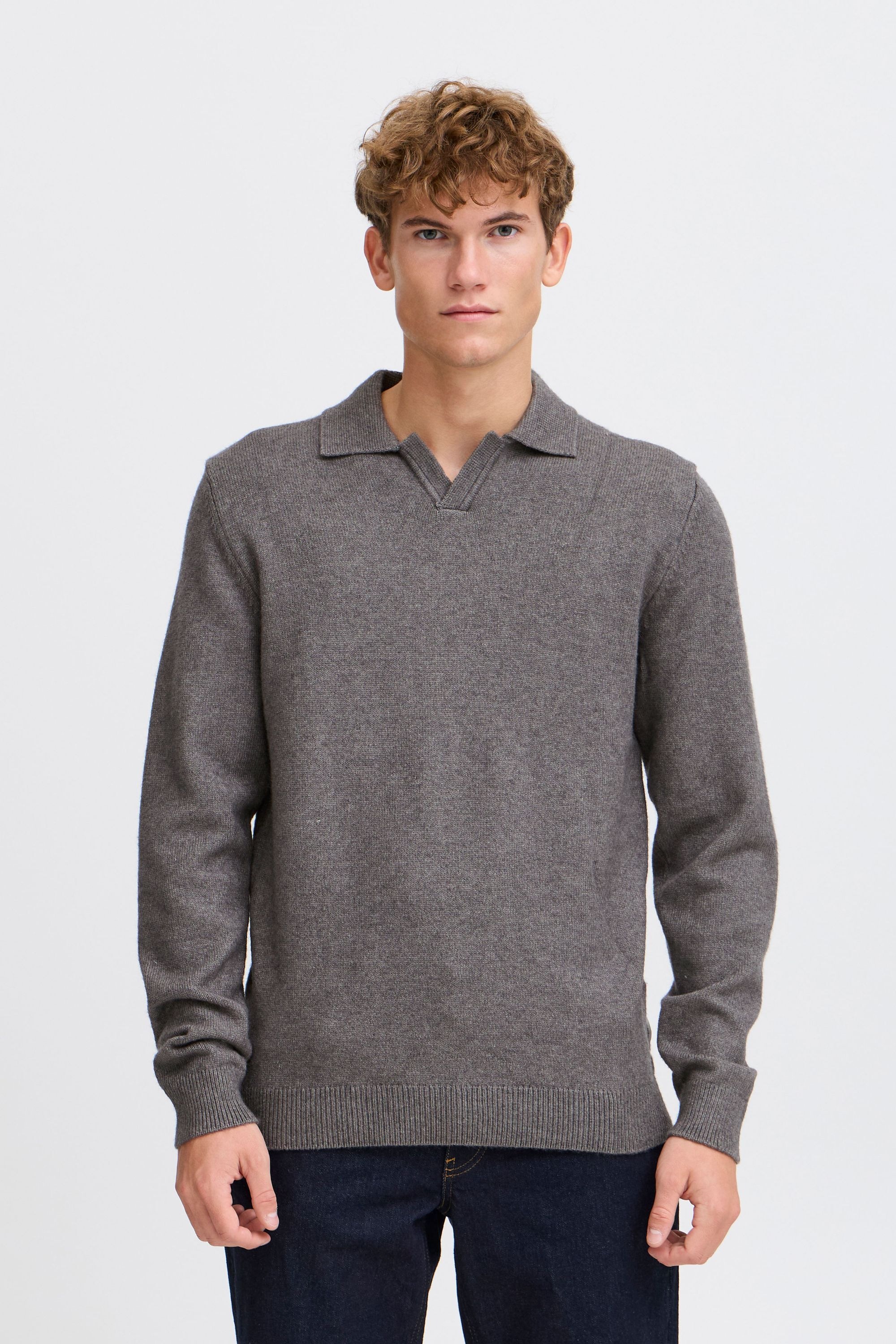 Casual Friday Strickfleece-Pullover »Strickpullover CFKARL polo knit«
