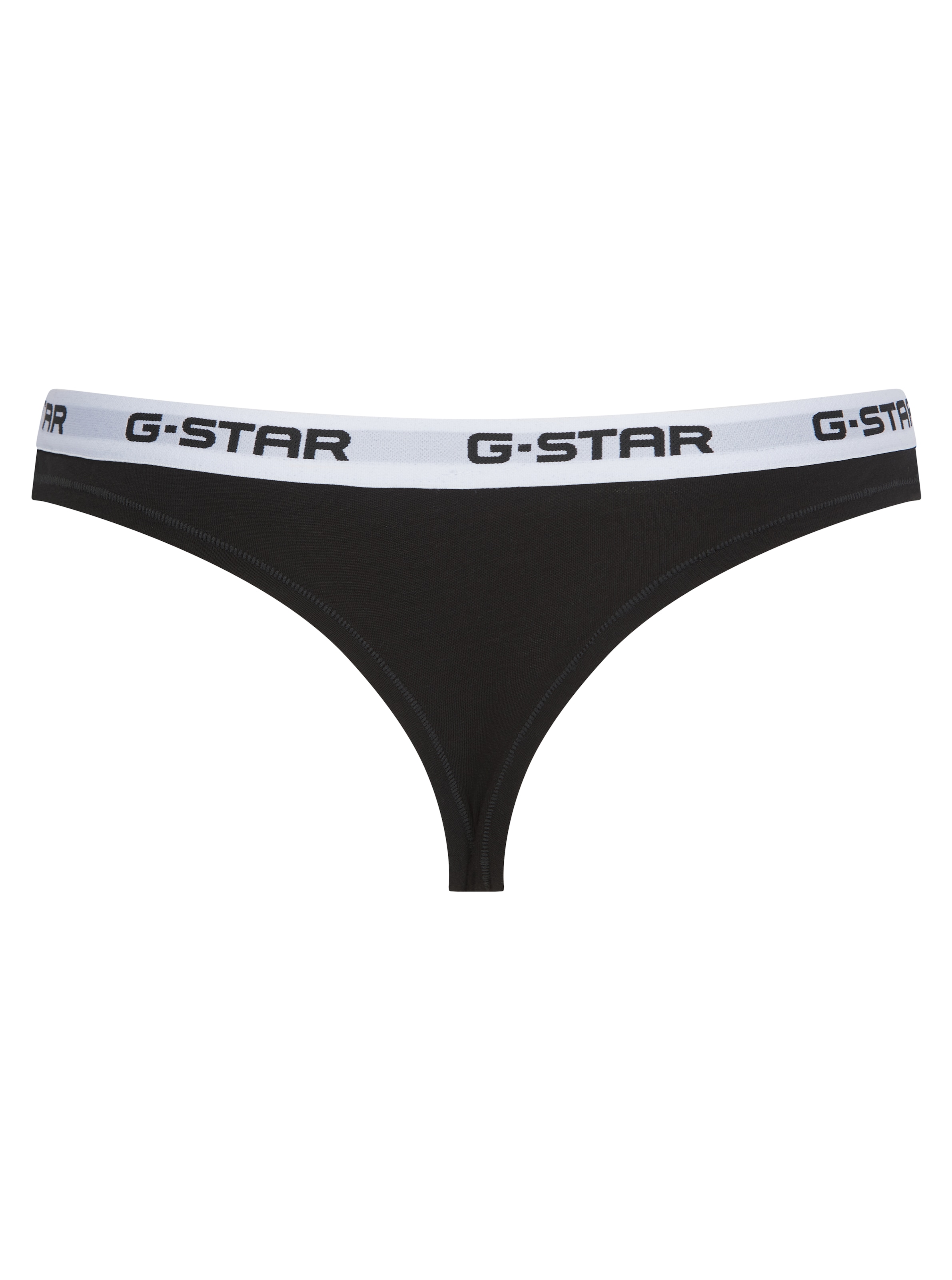 G-STAR Tanga »OBSIDIAN, 2 PACK THONGS« Packung, 2 Stk. mit Logobund