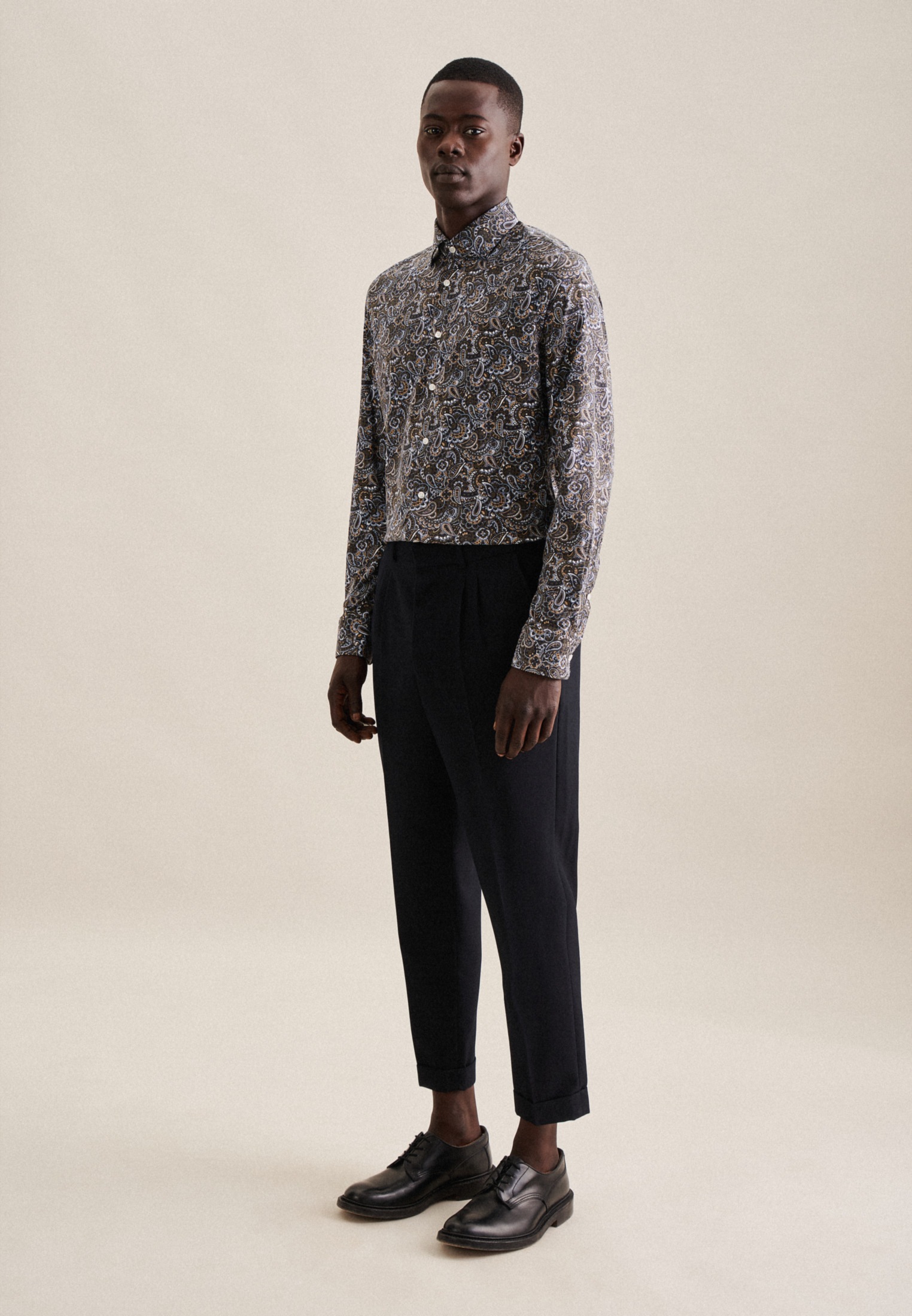 seidensticker Businesshemd »Slim«, Slim Langarm Kentkragen Paisley