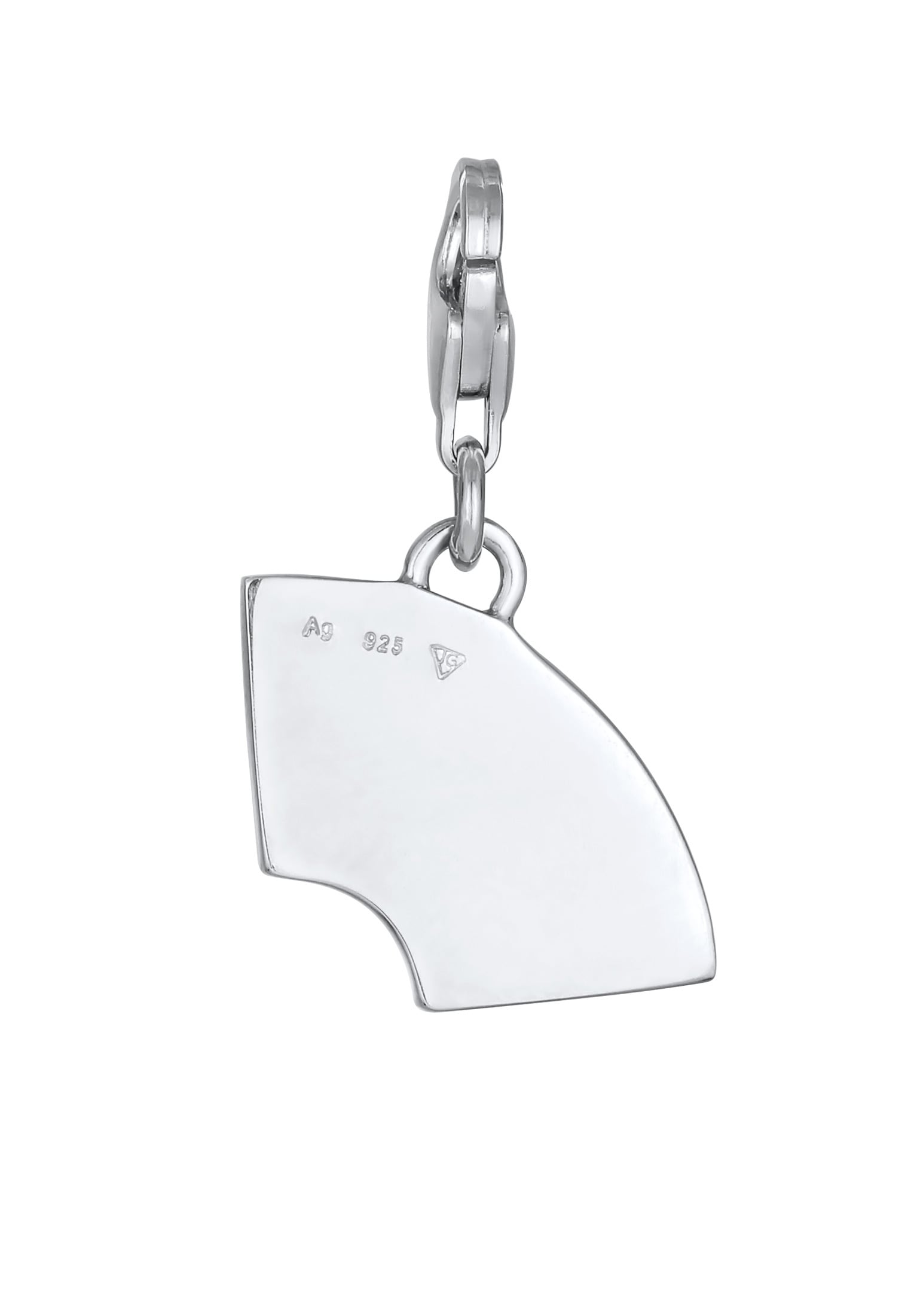 Elli Charm-Einhänger »Charm Anhänger Emoji Regenbogen Emaille 925 Sterling Silber«