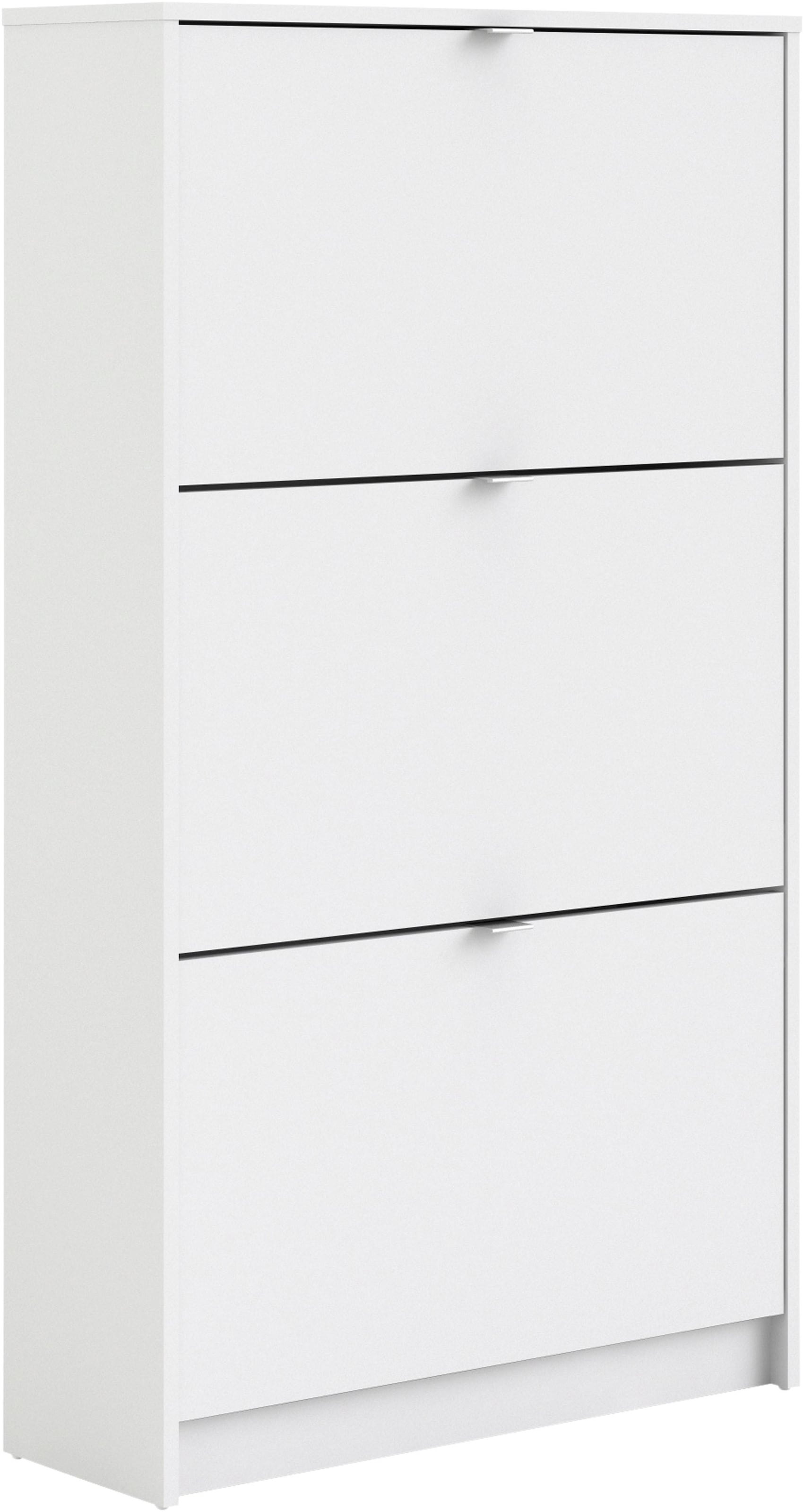 INOSIGN Schuhschrank »Shoes Schuhaufbewahrung, Schuhkommode, Schuhregal,« mit drei Klappen, 2 Böden, Höhe 123 cm, ca. 18 Paar Schuhe