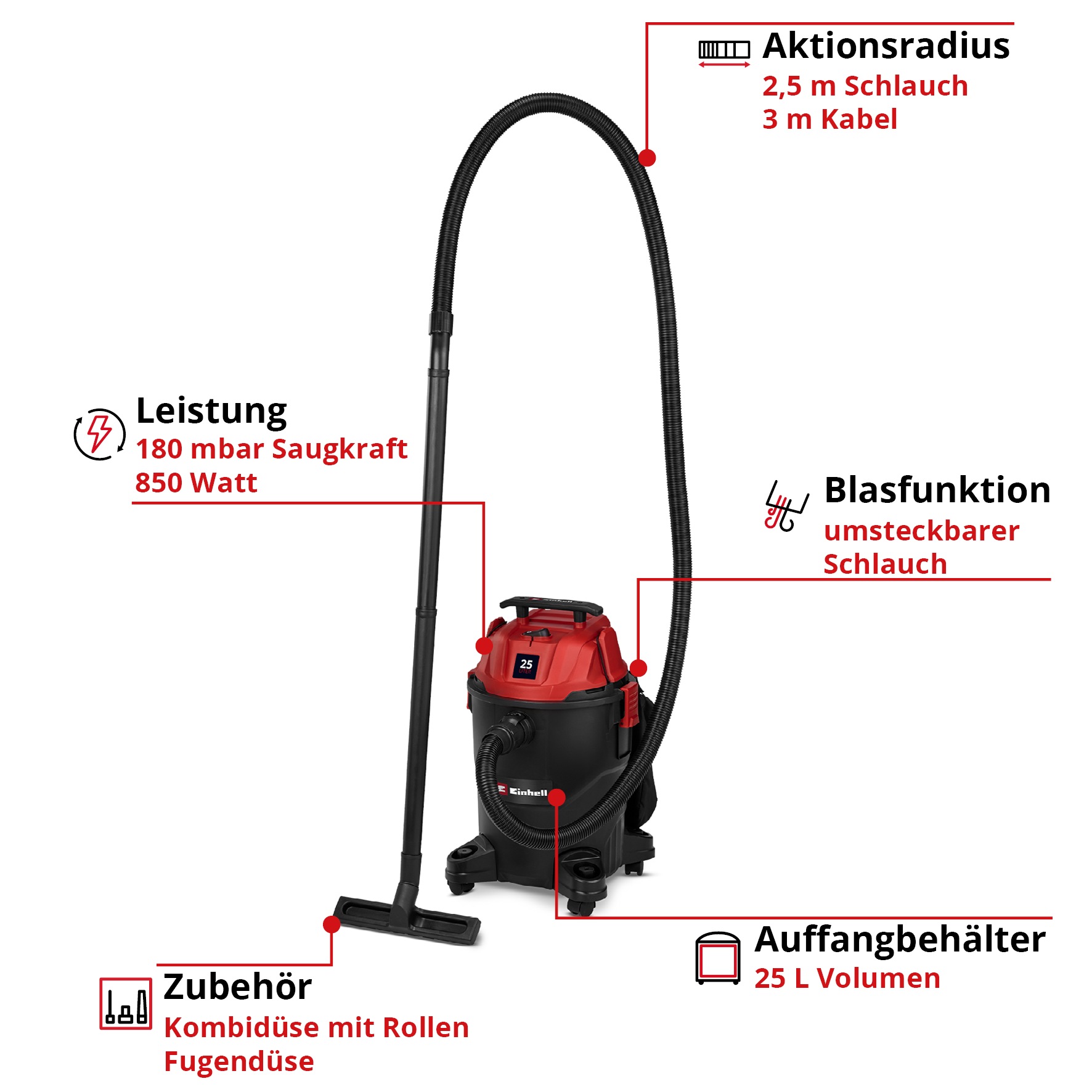 Einhell Nass-Trocken-Sauger »TC-VC 2555«