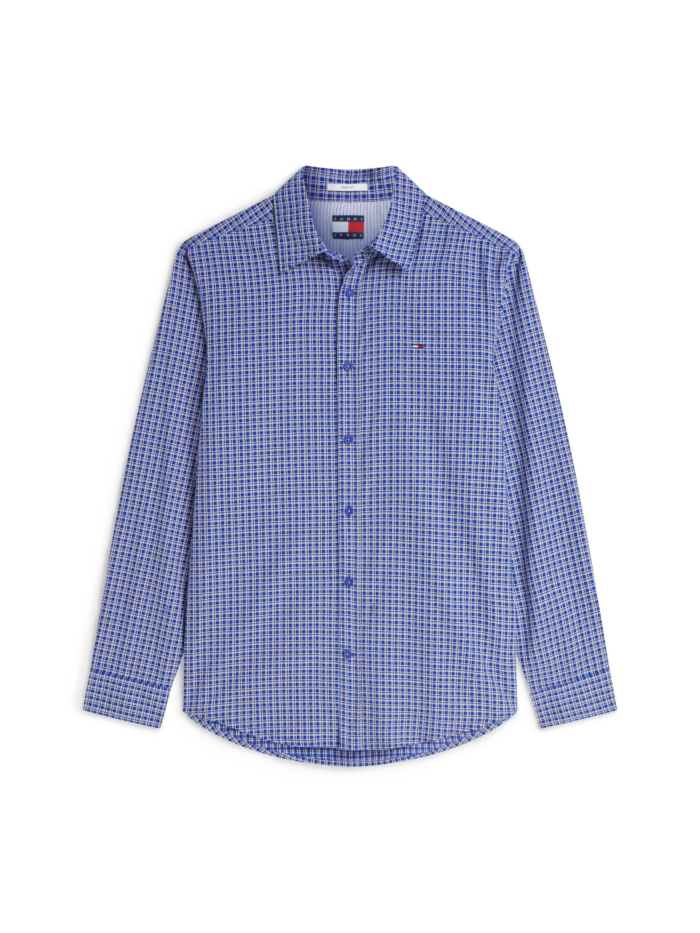 Tommy Jeans Langarmhemd »TJM REGULAR POPLIN PATTERN«