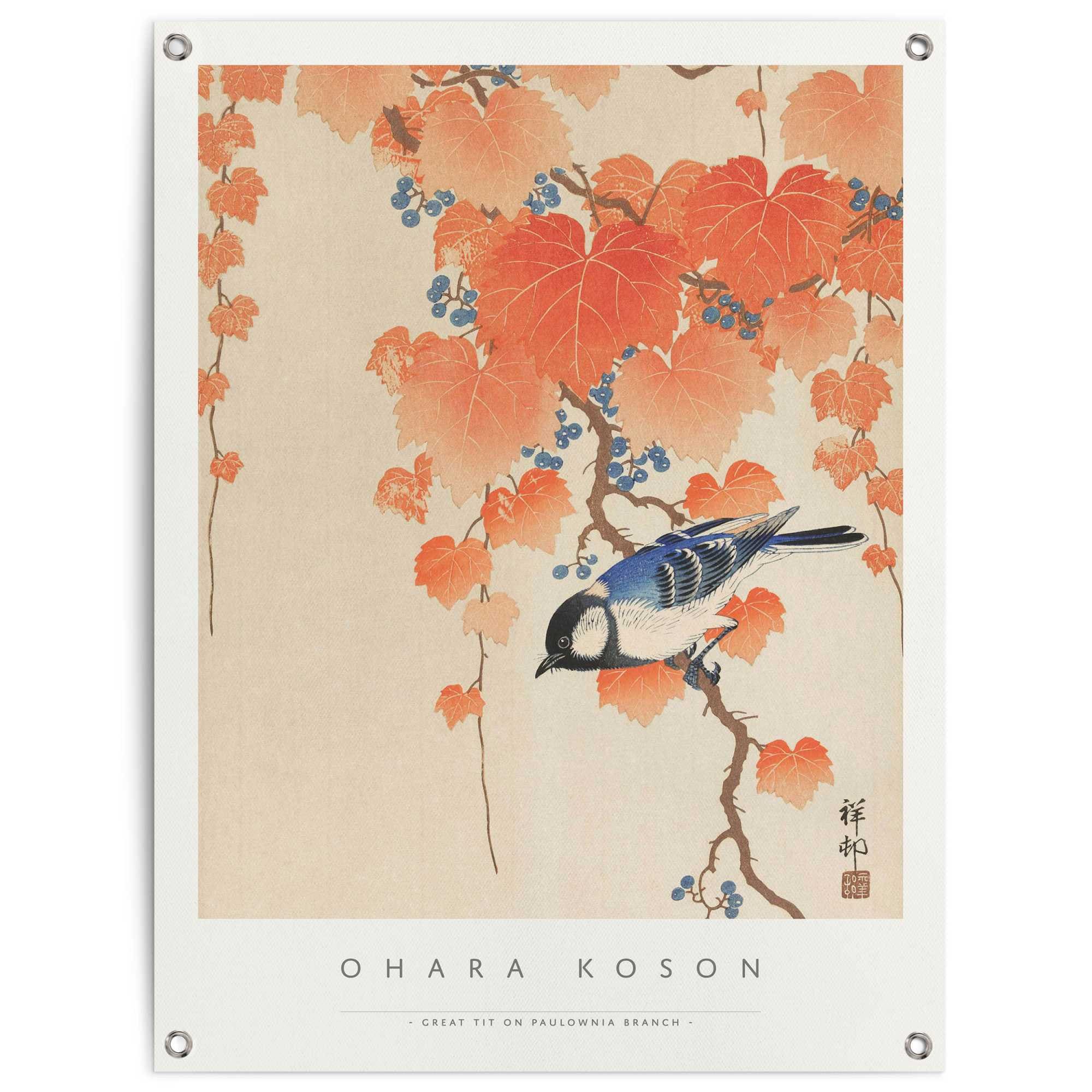 Reinders! Poster »Ohara Koson Great tit«, Outdoor für Garten oder Balkon  online bestellen | Poster