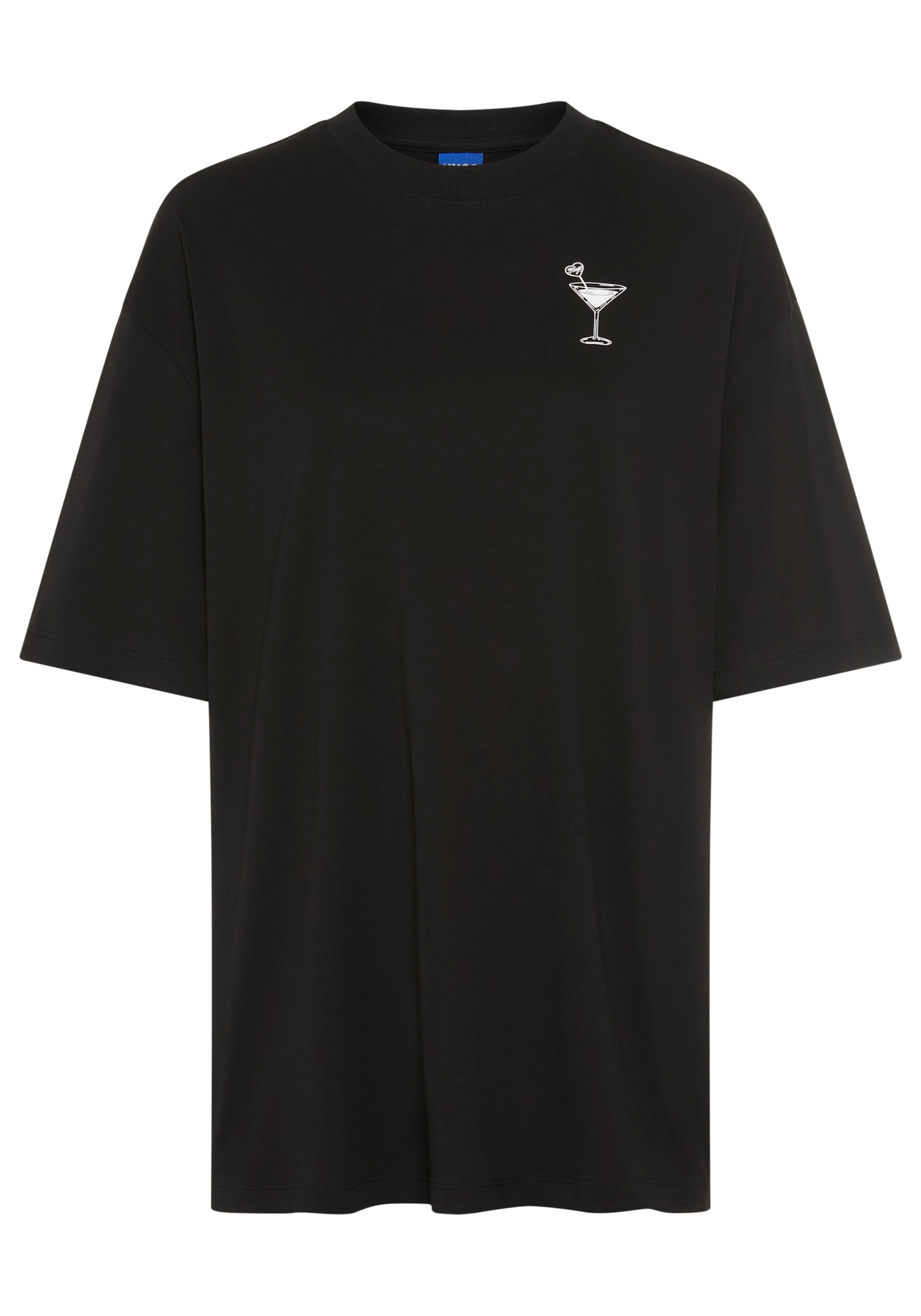 HUGO T-Shirt »Oversized Tee« mit Print, Rundhals