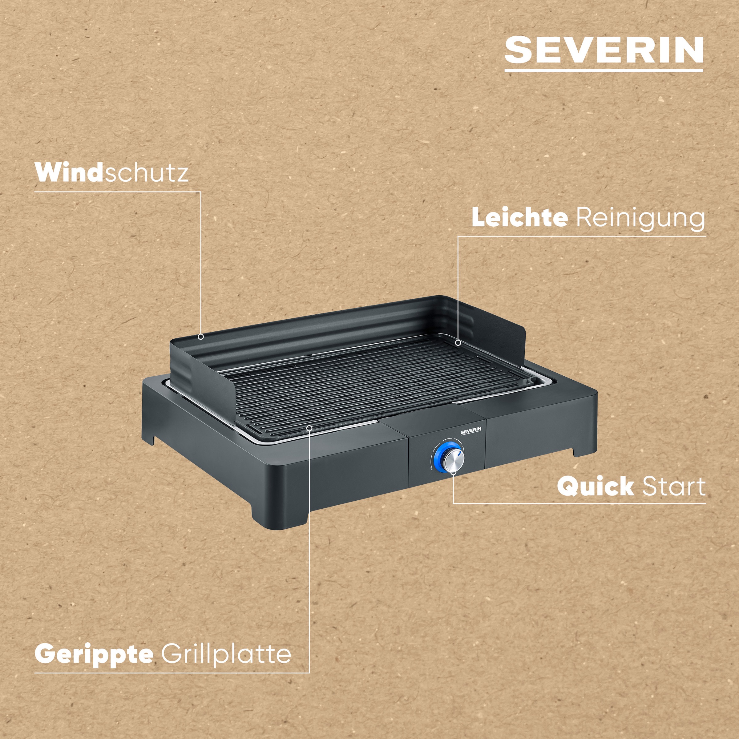 Severin Tischgrill »PG 8567«, 2200 W, Elektrogrill mit Platte