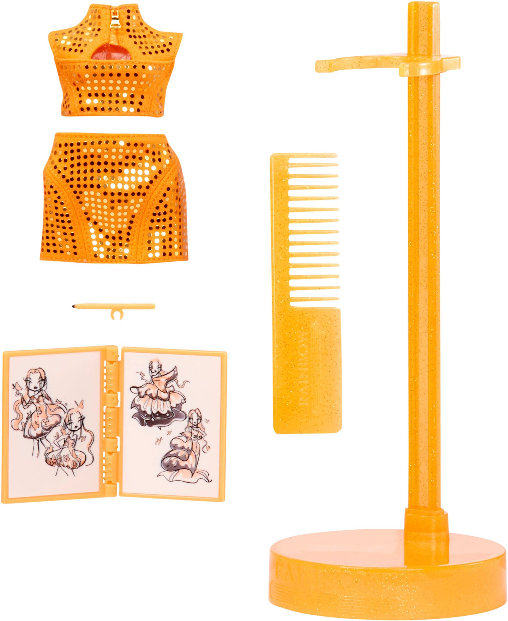 RAINBOW HIGH Anziehpuppe »Fantastic Fashion- Poppy (orange)«, inklusive 2. Outfit