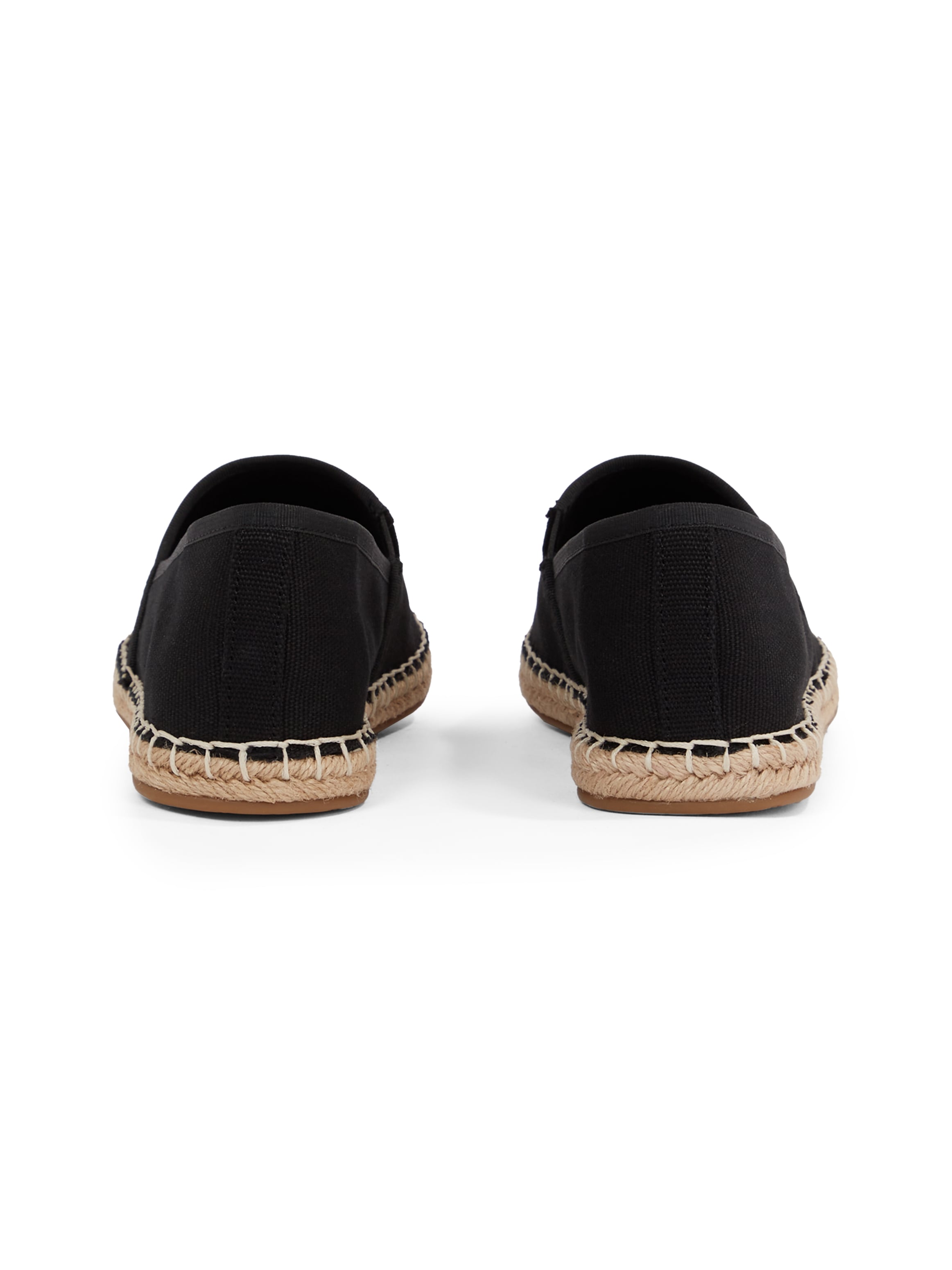 Tommy Hilfiger Espadrille »FLAG CANVAS ESPADRILLE«, Slipper, Flats, Bequemschuh mit Bastbezug und Ziernähten