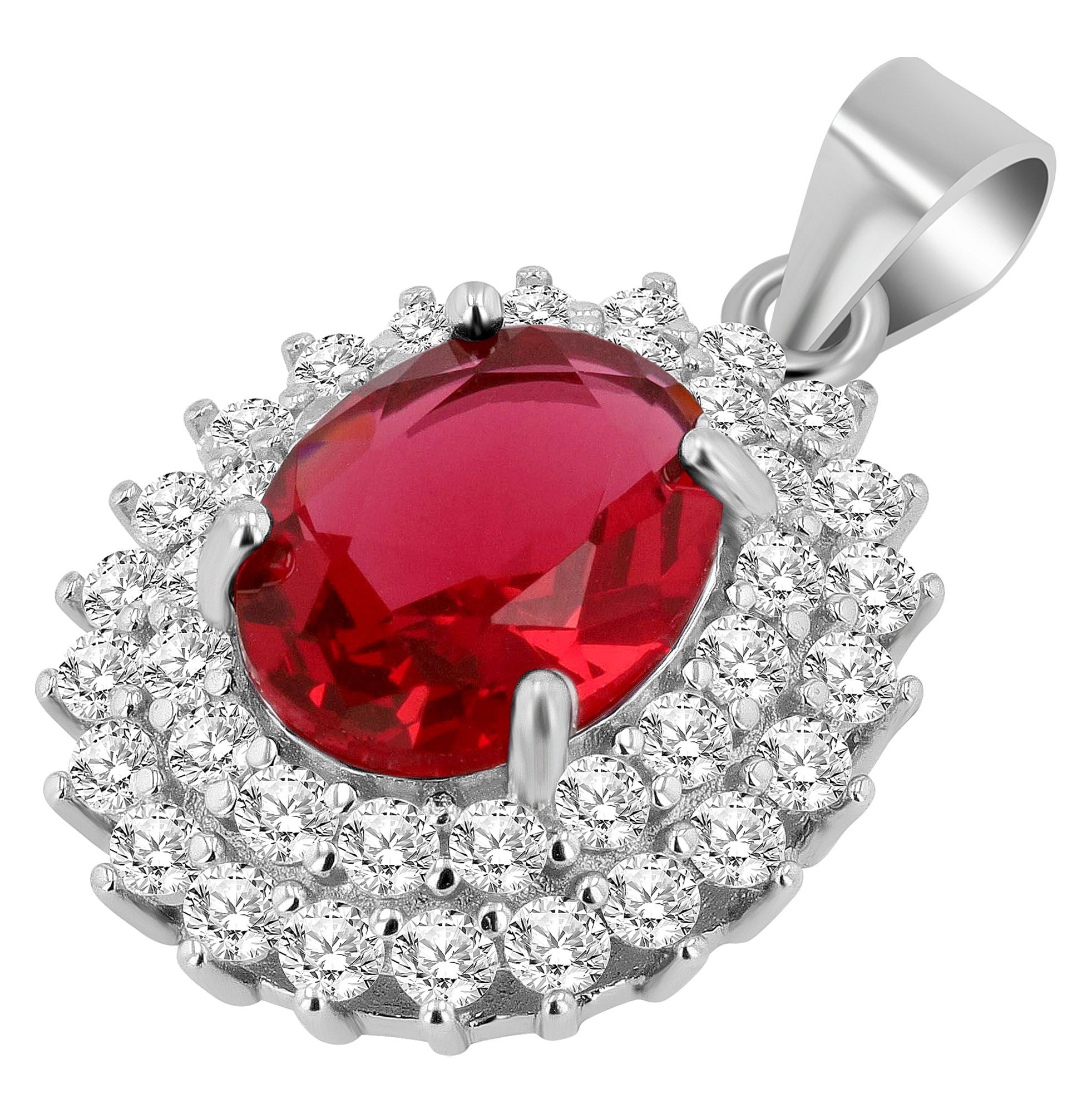 Adelia´s Kettenanhänger »Damen Anhänger aus 925 Silber mit Zirkonia«