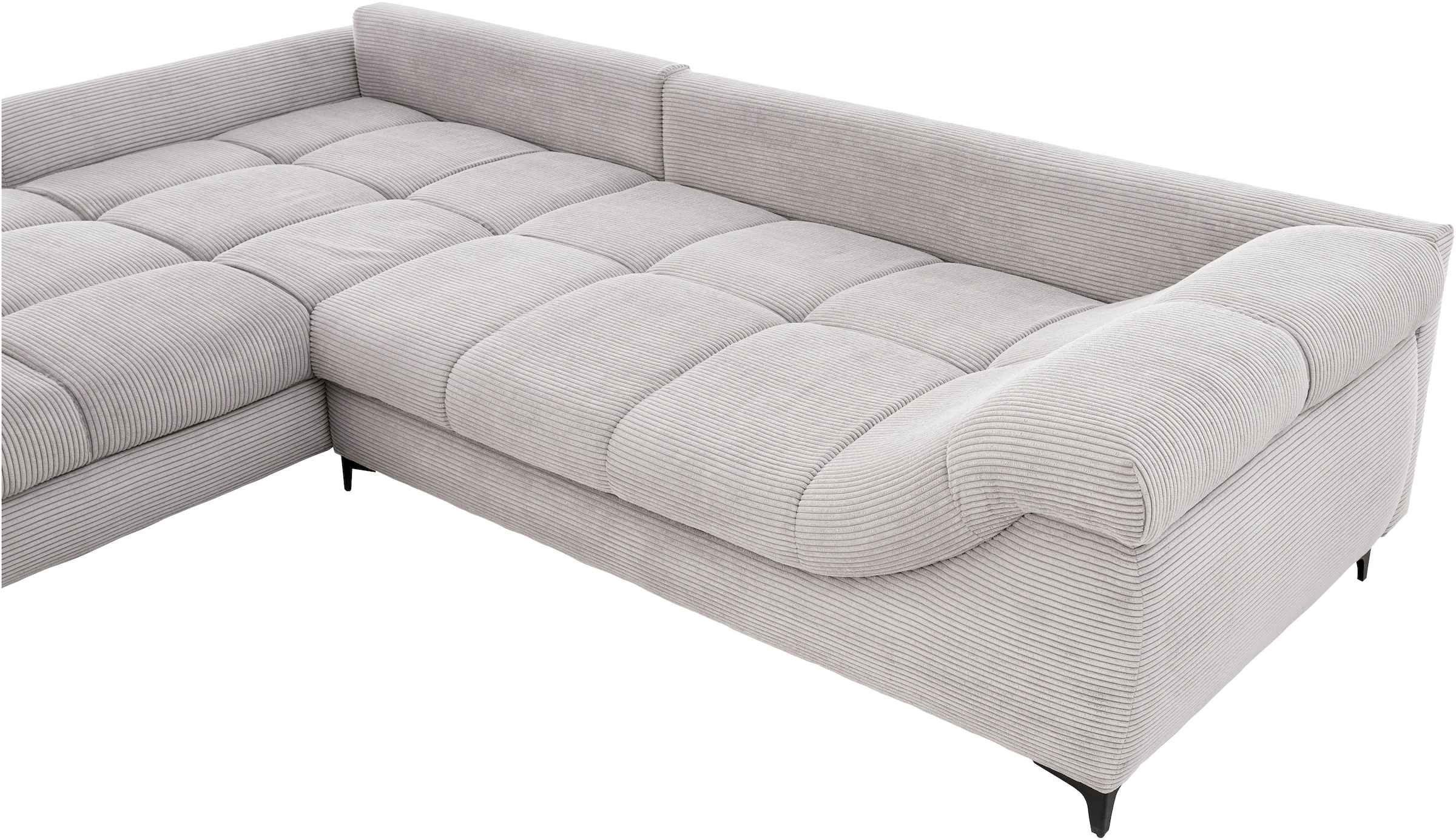 Mr. Couch Ecksofa »Ronaldo, L-Form, wahlweise mit Kaltschaum«, mit Kaltschaum, bis 140 kg pro Sitzplatz belastbar