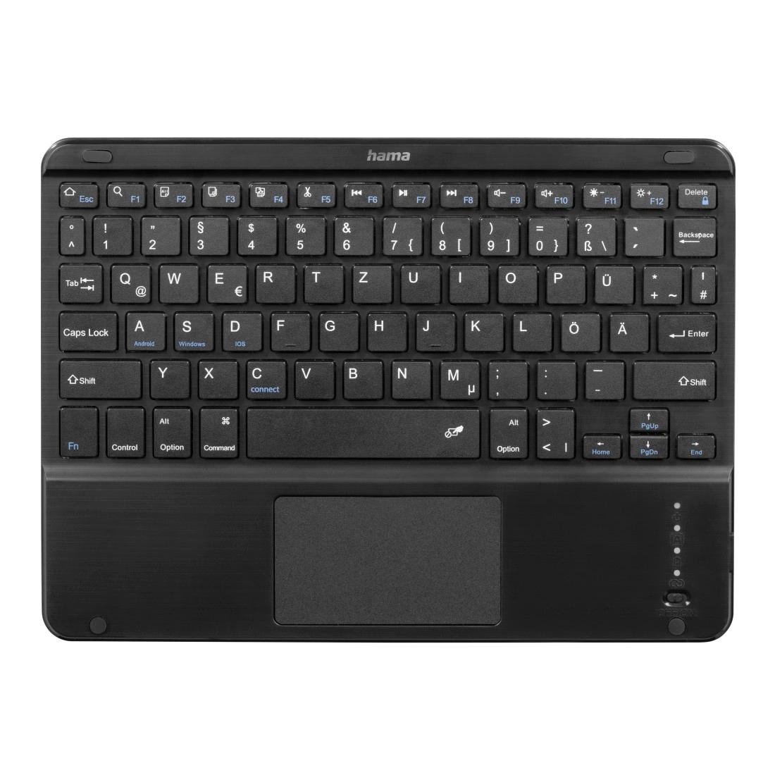 Hama Tablet-Hülle »Tablet-Hülle mit Tastatur für Tablet / iPad 9,5-11 Zoll (Stand, Slim)«, 26,7 cm (10,5 Zoll)