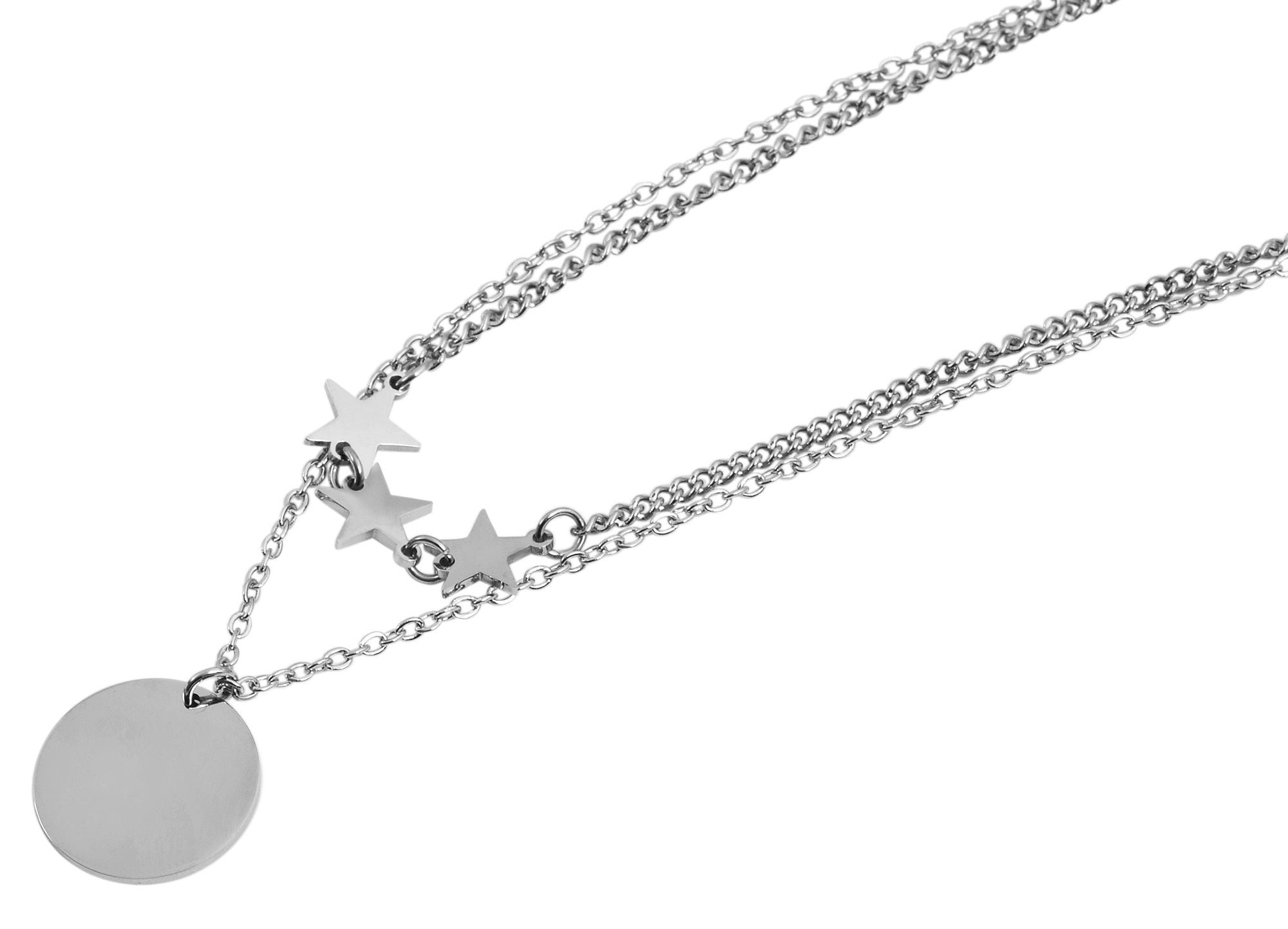 Adelia´s Gliederkette »Damen Halskette aus Edelstahl 45+5«