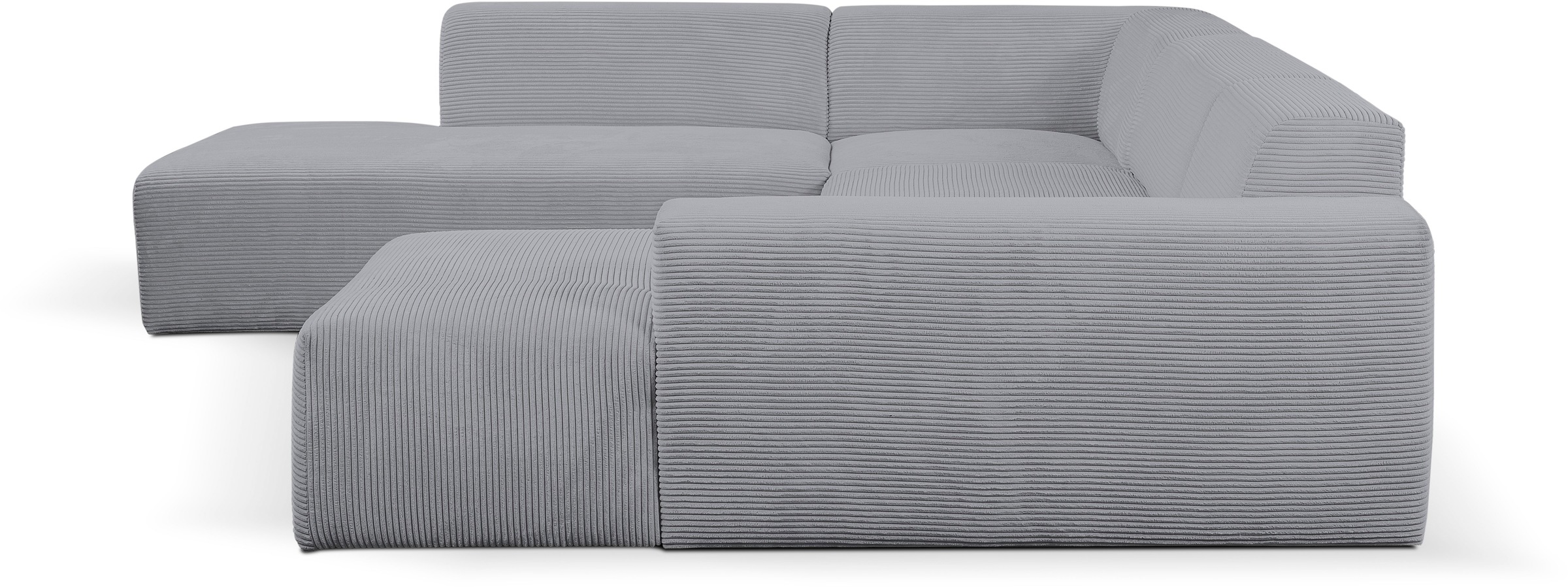 WERK2 Wohnlandschaft »Zeus U-Form«, Curvy Trend Wohnlandschaft mit urbaner Optik auch in weichem Cord