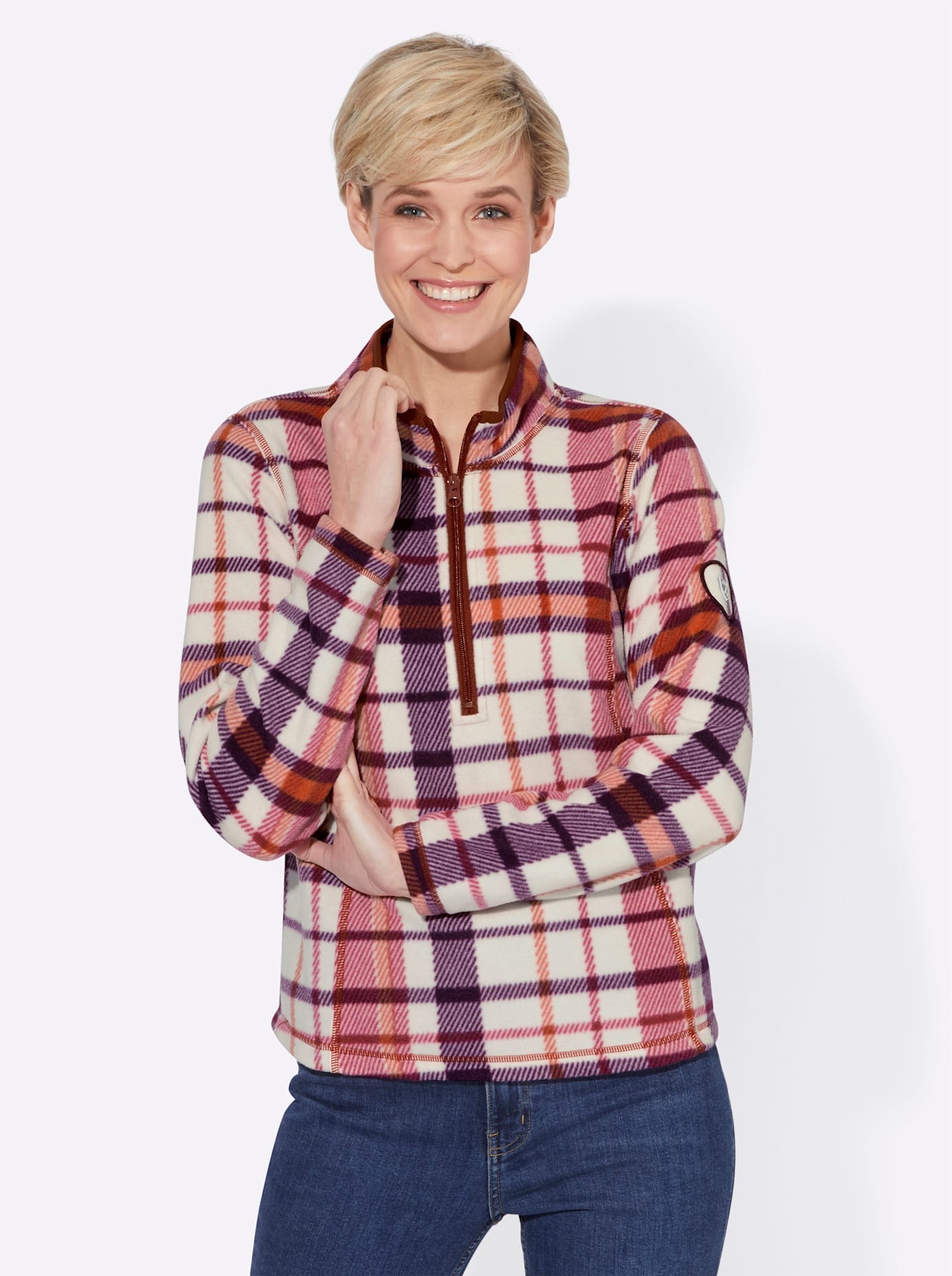 Casual Looks Fleeceshirt »Fleece-Shirt«, (1 tlg.)