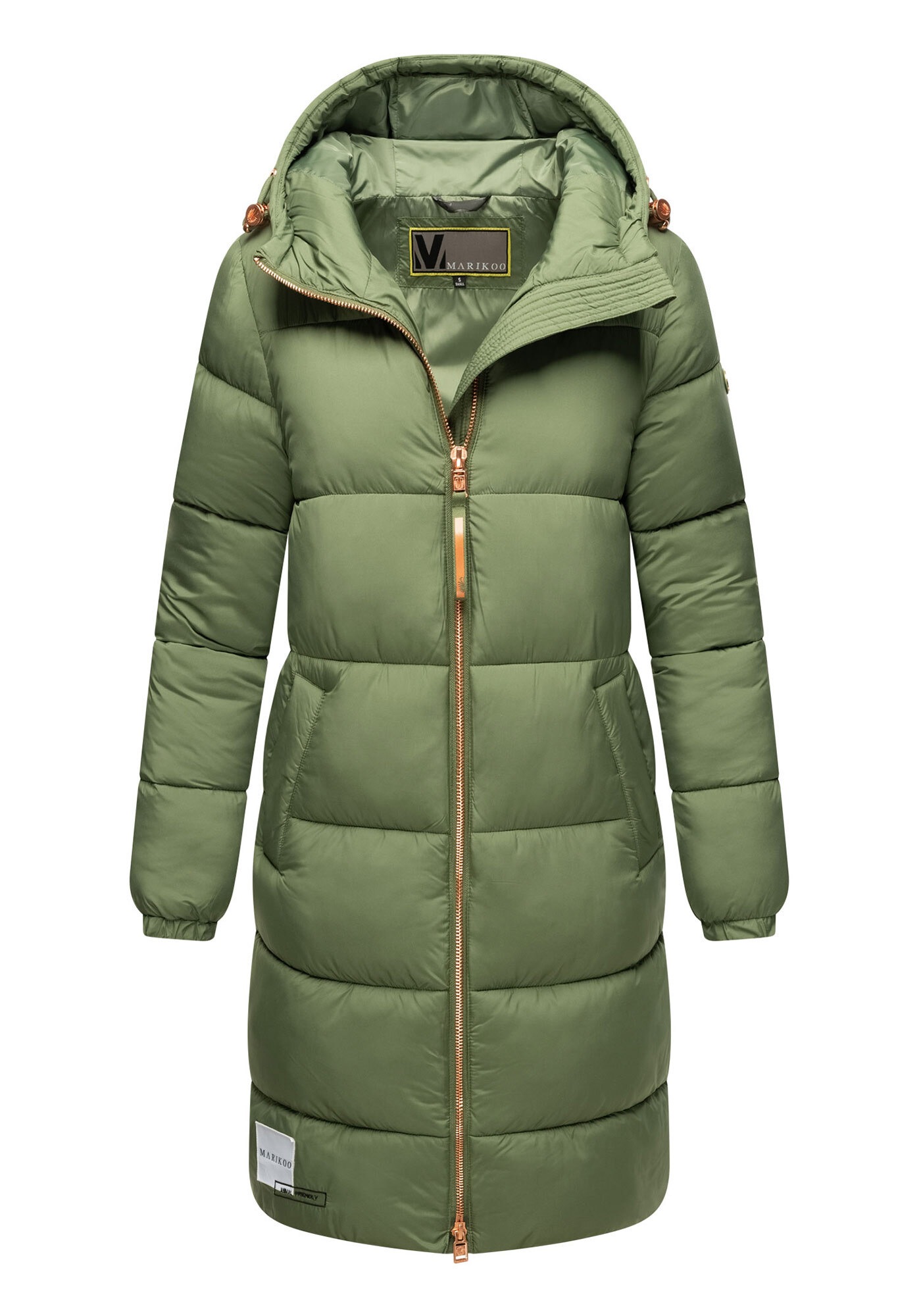 Marikoo Winterjacke »Marikoo Nomadiaa lange Damen Winterjacke N024«