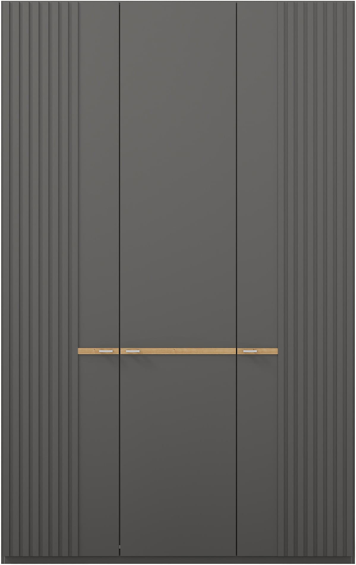 Musterring Kleiderschrank »Isabelle« Lamellen in Korpusfarbe, Griffe in silber, versch. Größen und Farben