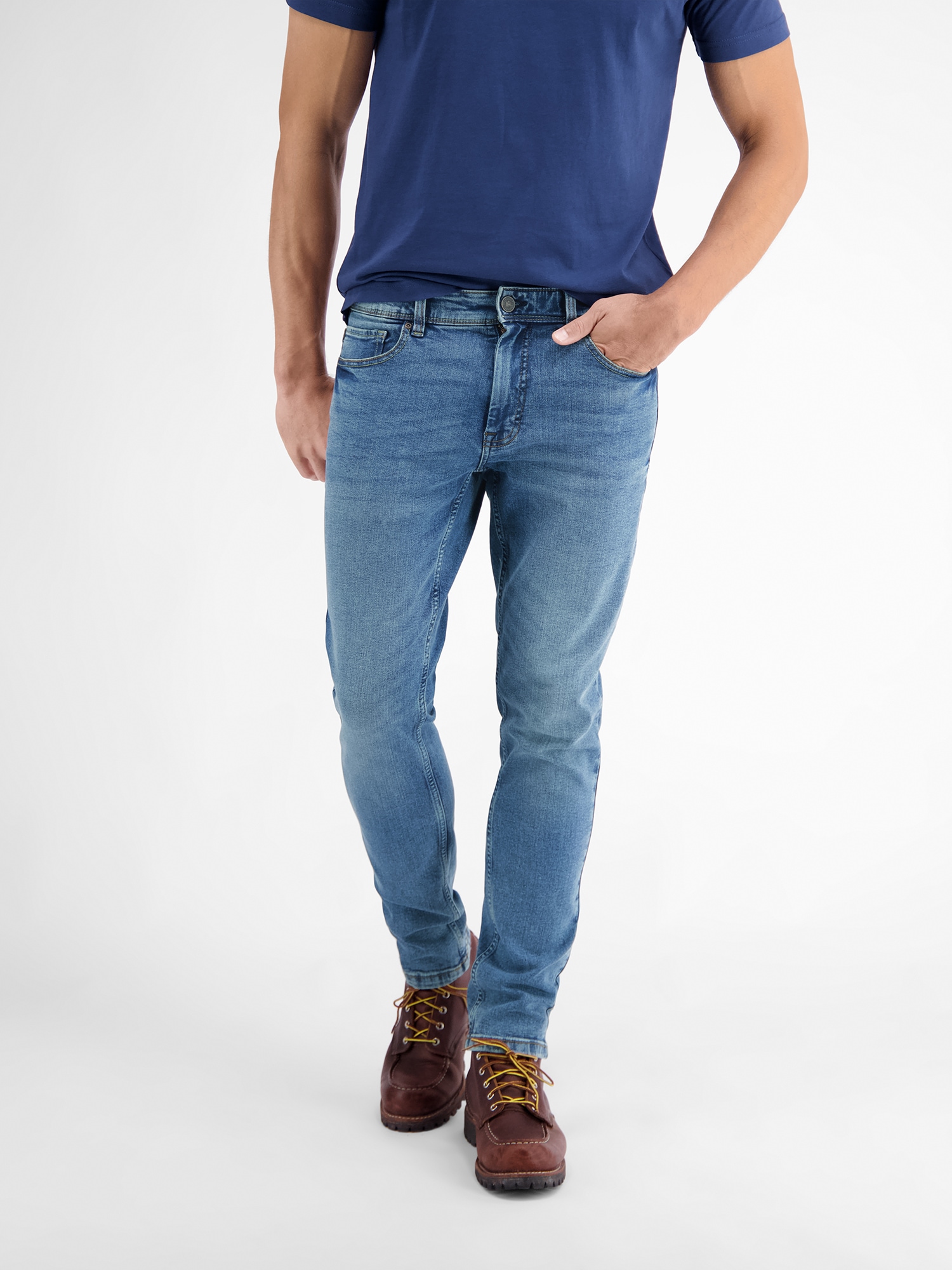 LERROS 5-Pocket-Hose »LERROS CONLIN 5-Pocket Stretch-Denim, SLIM FIT, unifarben CONLIN«