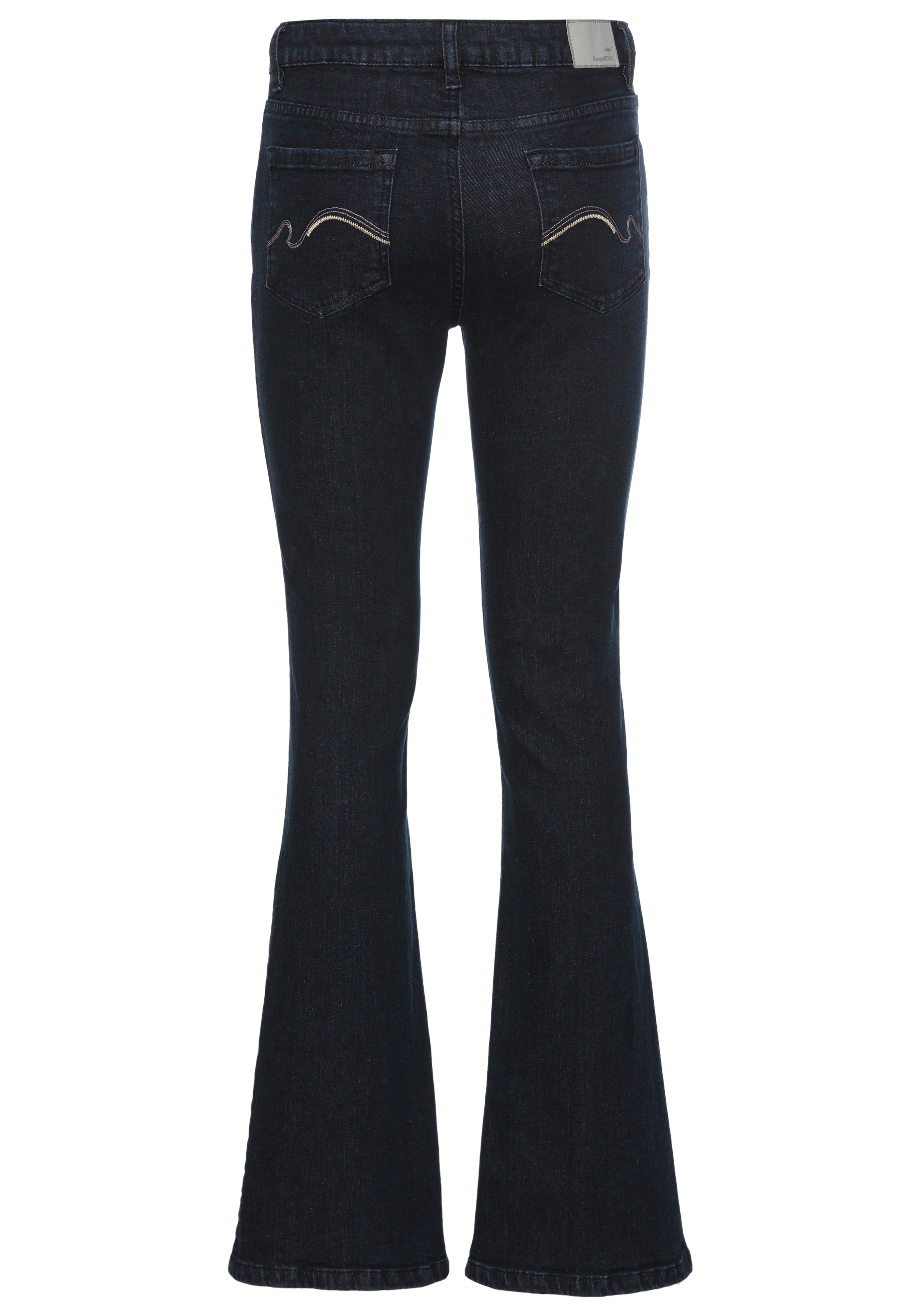 KangaROOS 5-Pocket-Jeans, ausgestellte Beinform, Used-Waschung, normale Leibhöhe