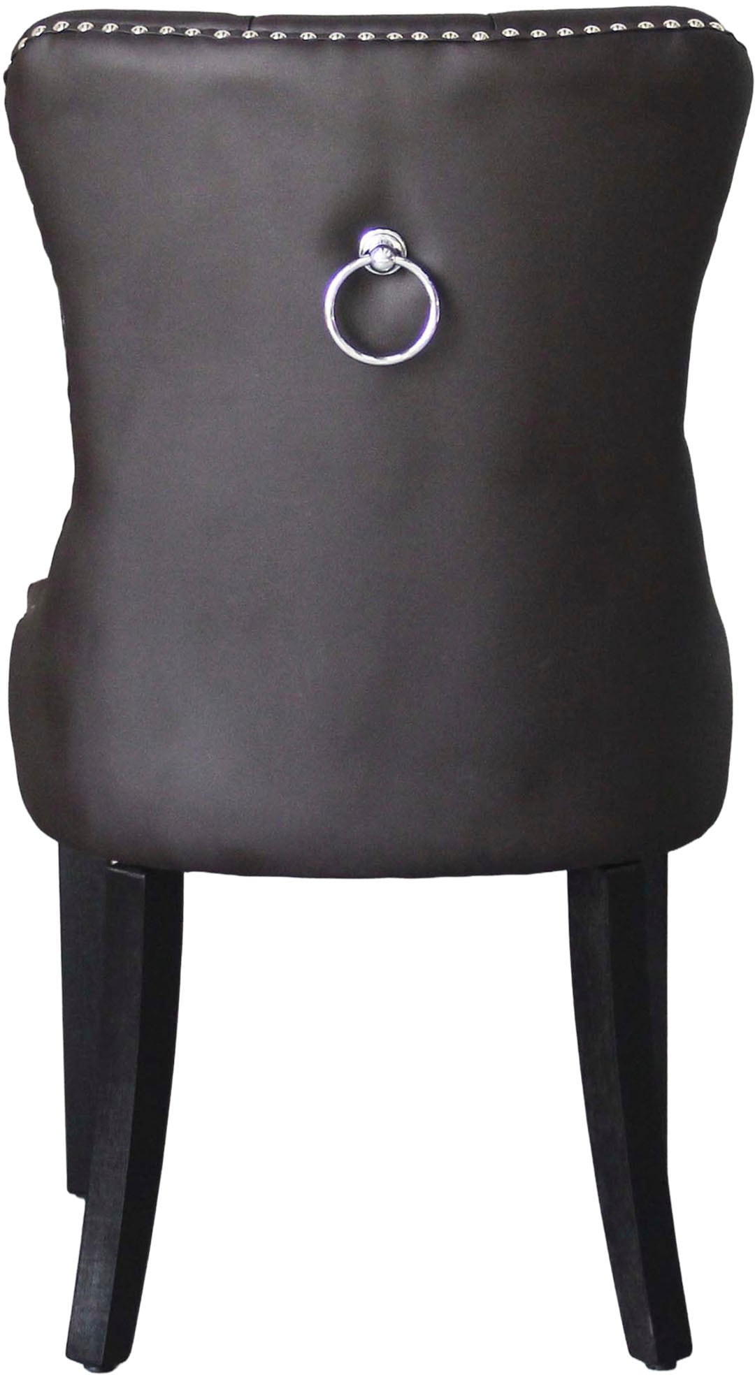 byLIVING Esszimmerstuhl »Domino« (Set) 2 Stk.mit Massivholz Gestell, Chestefield Steppung und Ringgriff im Rücken