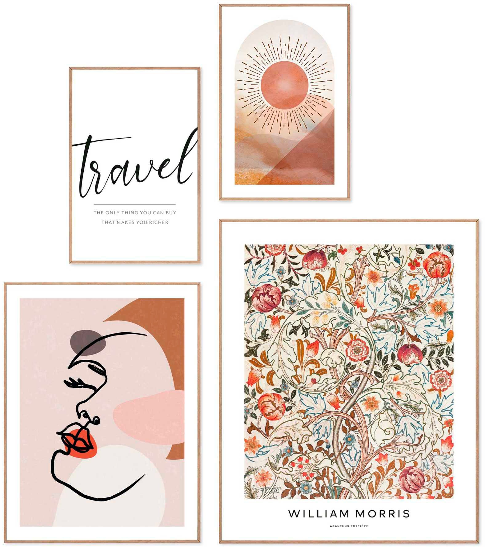 Reinders! Poster »Personal Botanics« in orange, Gr�öße B/H/T: 40 cm x 50 cm x 1,6 cm