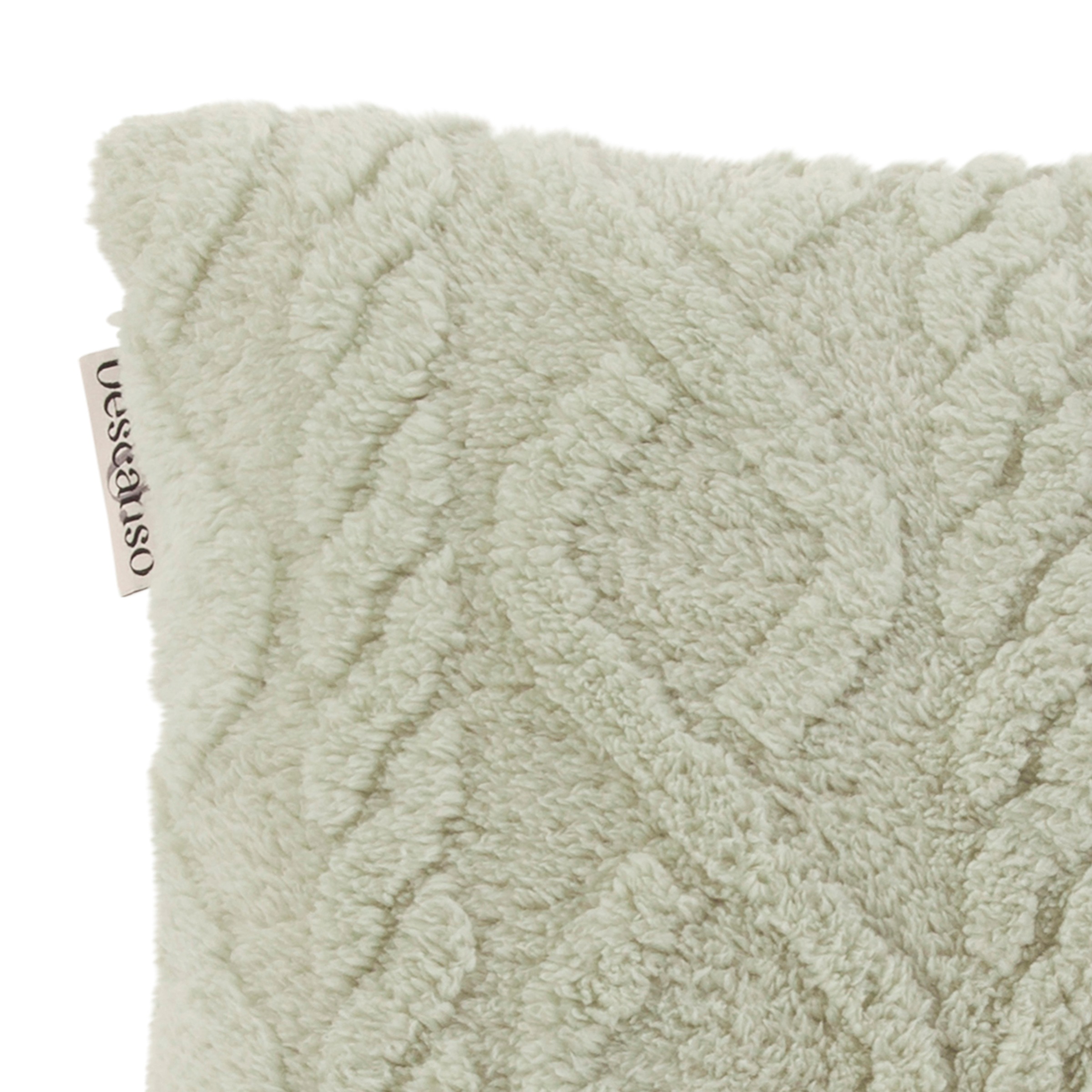 Descanso Dekokissen »Jacquard teddy«, Dekokissen, Zierkissen, Weich, 40x40 cm, Teddy, Jacquard