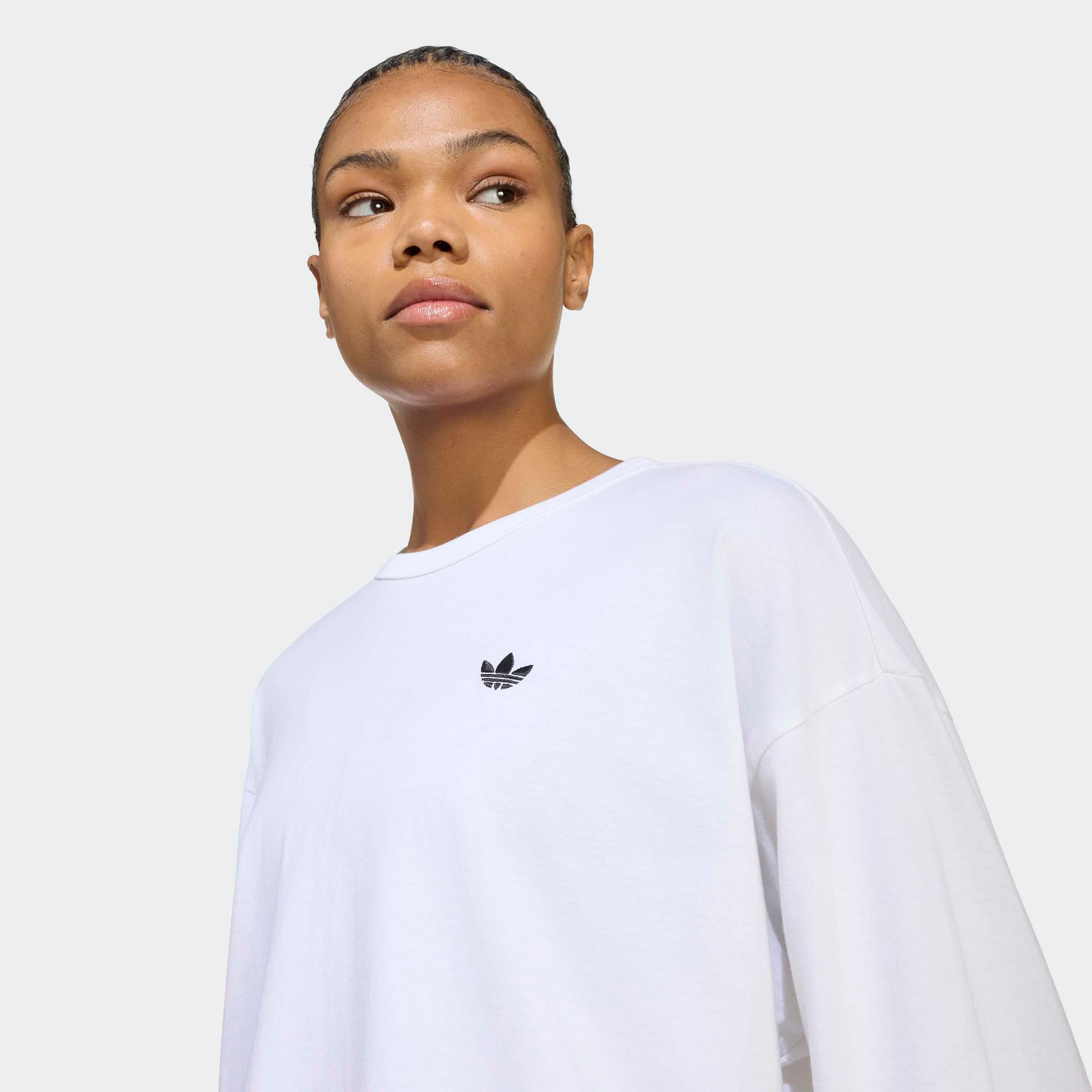 adidas Originals Langarmshirt »ESSENTIALS LONGSLEEVE« lockerer Schnitt, Langarm, aus Baumwolljersey