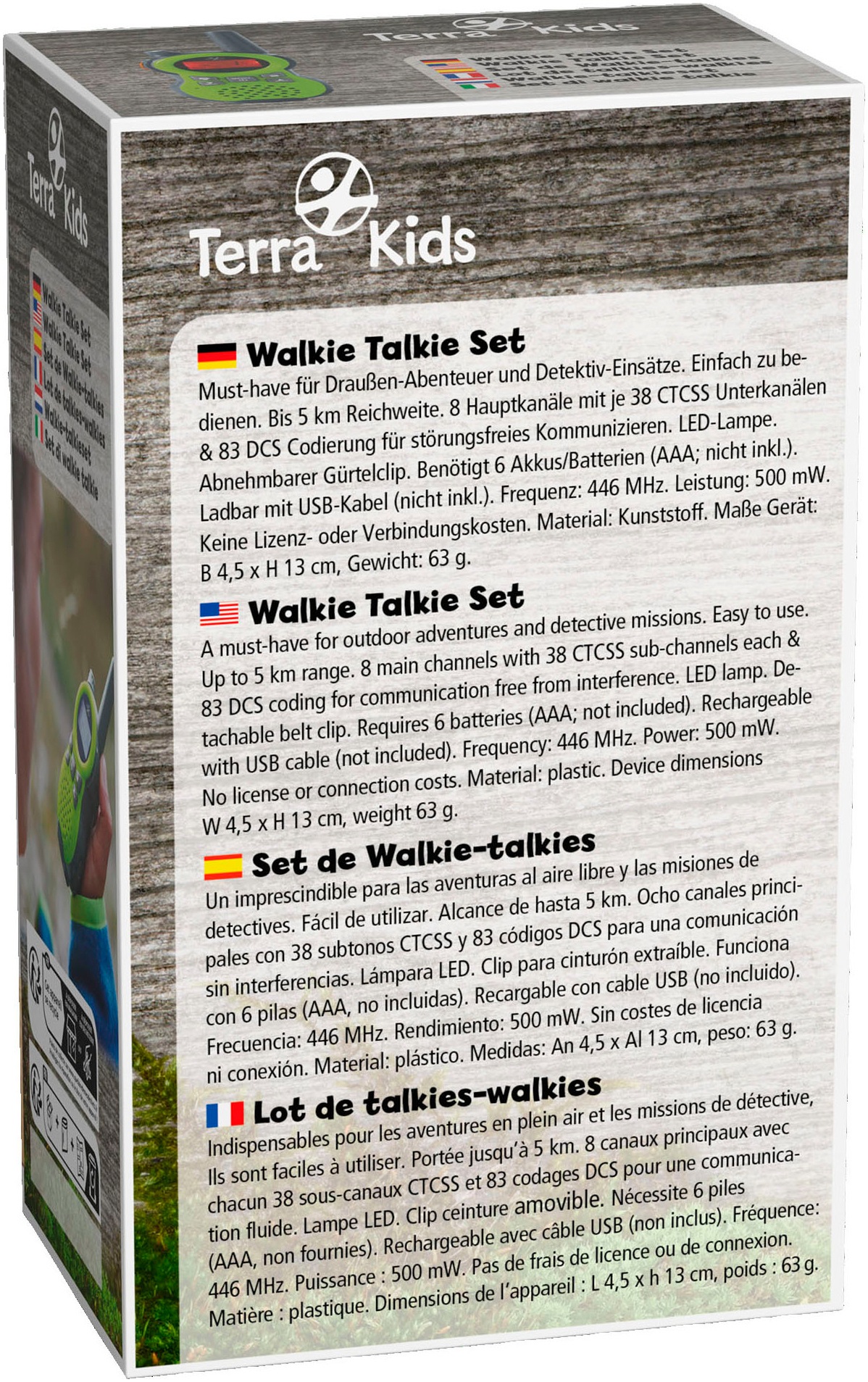 Haba Walkie Talkie »Terra Kids - Walkie Talkie« mit LED-Lampe