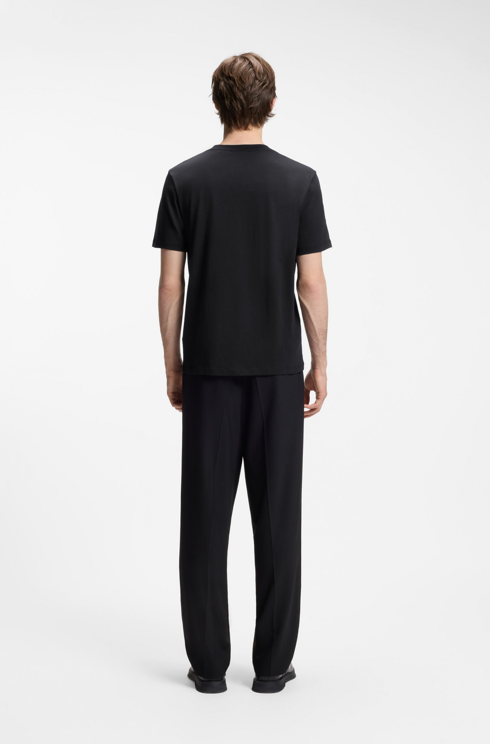 HUGO T-Shirt »Dirunn« Reine Baumwolle, Rundhalsausschnitt, Regular Fit