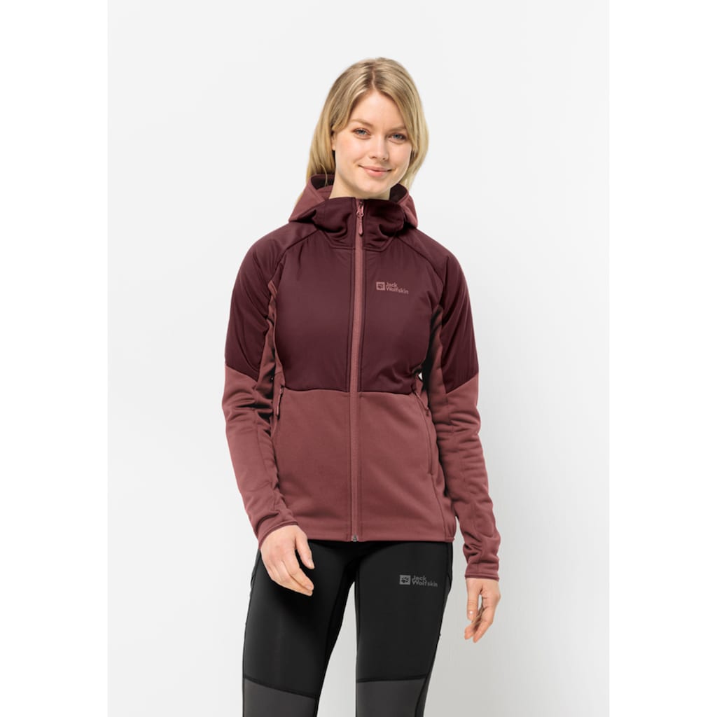 Jack Wolfskin Kapuzenfleecejacke »ALPGRAT PRO INS FZ W«, mit Kapuze