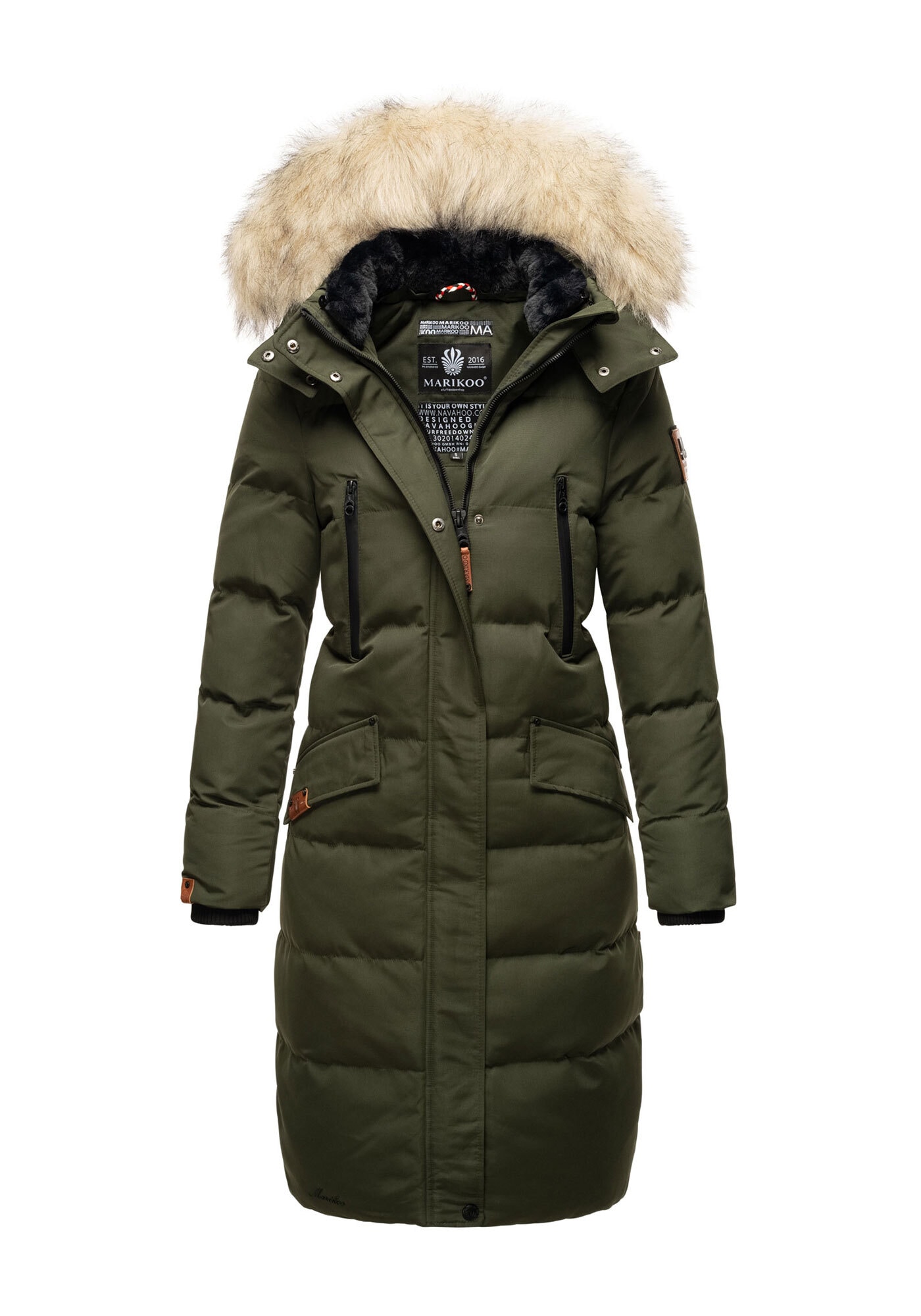 Marikoo Winterjacke »Marikoo Schneesternchen Damen Winter Steppjacke B890«