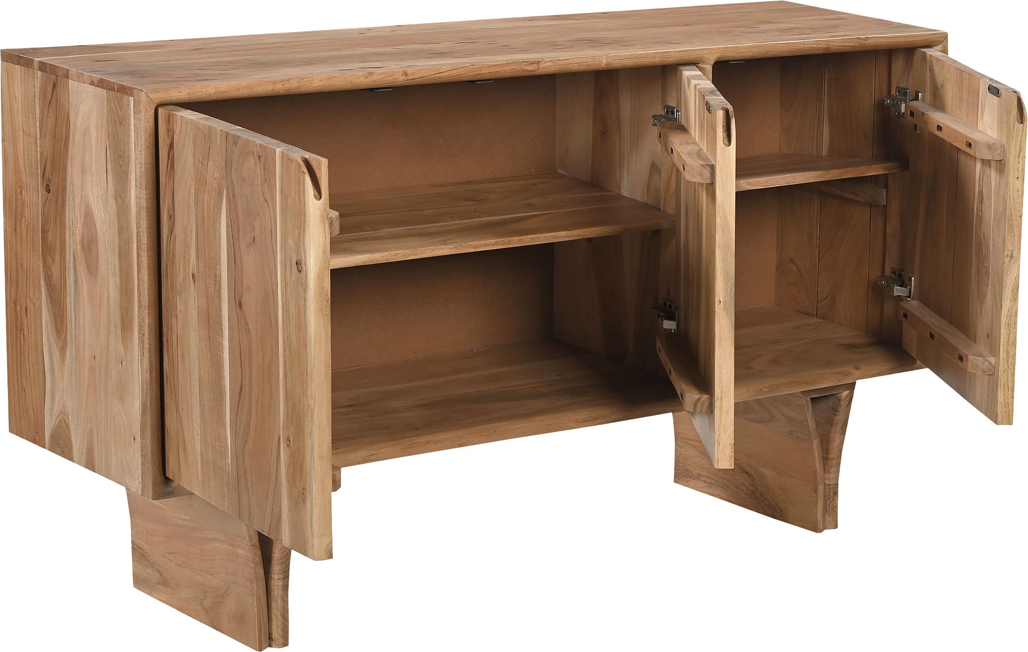 SIT Sideboard »ACACIA WAVE«, (1 St.), extravagantes Holzwangengestell