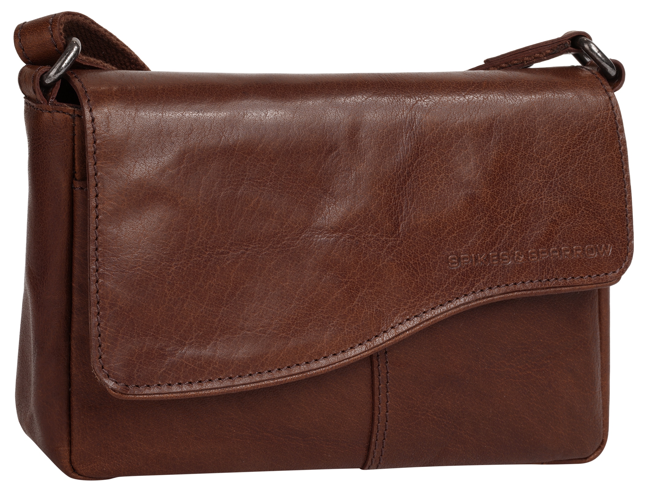 Spikes & Sparrow Umhängetasche »SPIKES & SPARROW Damen echt Leder« echt Leder