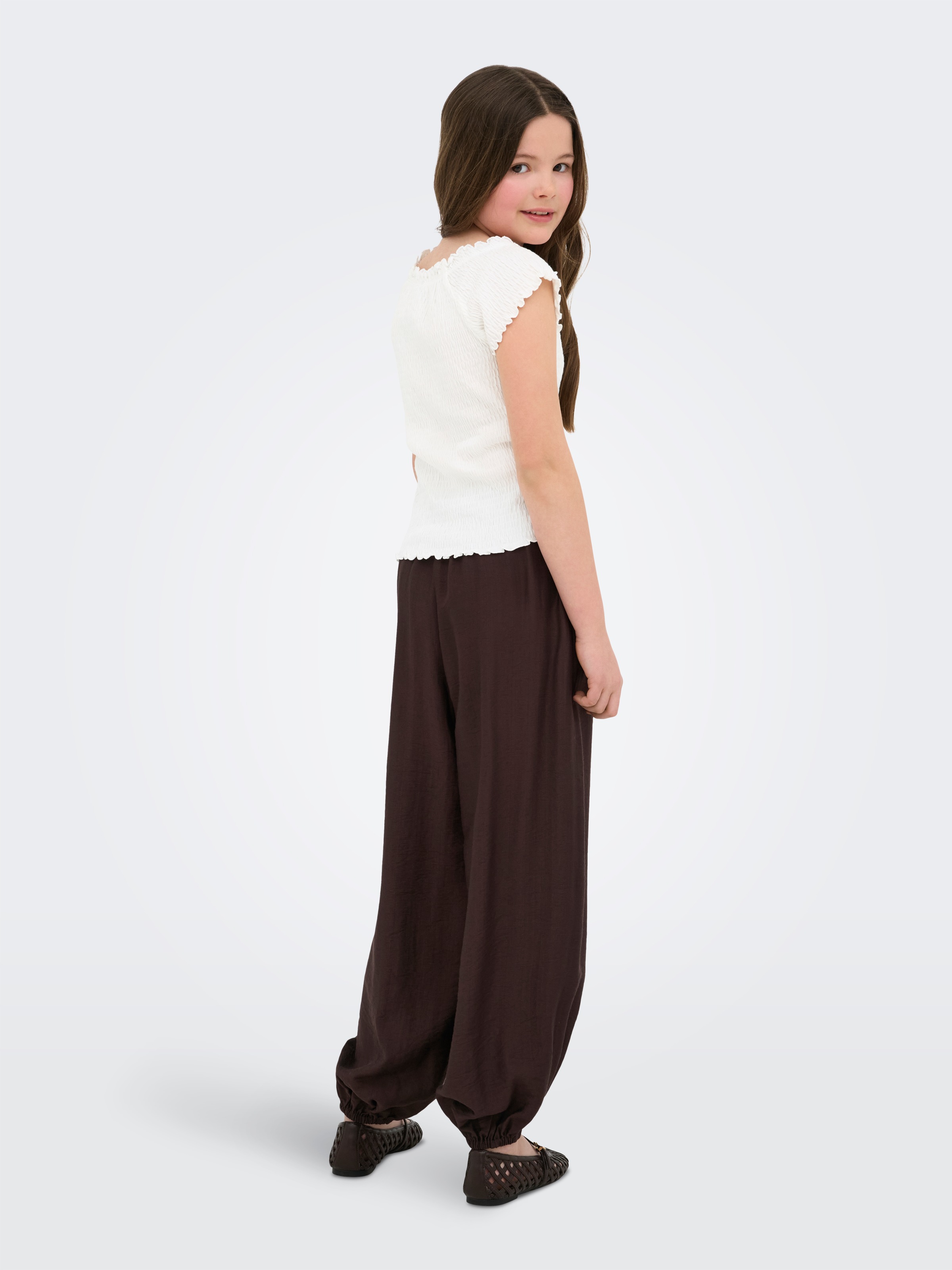 KIDS ONLY Carmenshirt »KOGJOJO LIFE SS TOP JRS« mit gewellten Kanten