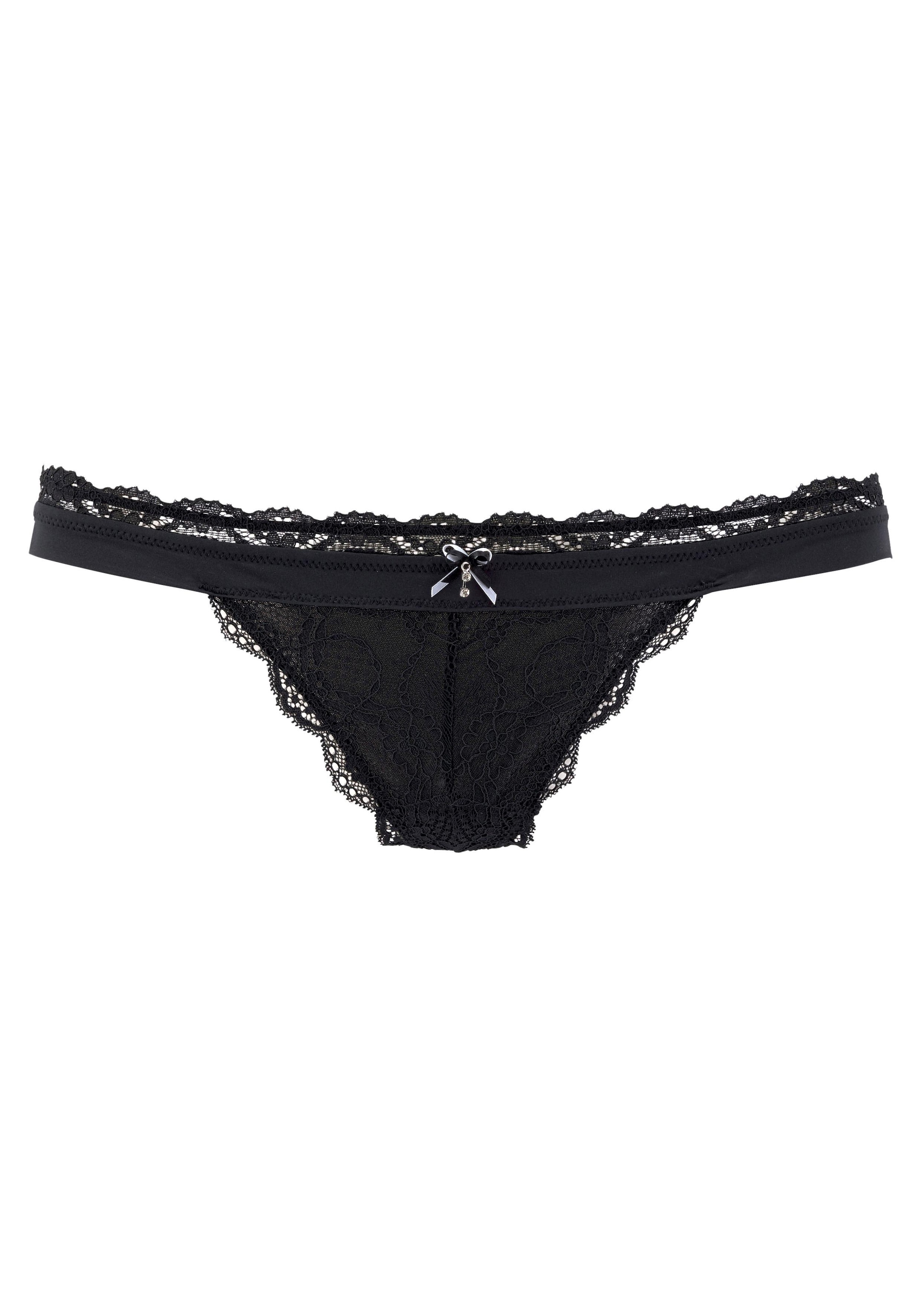 LASCANA String »Premium Dessous«, mit floraler Spitze im OTTO Online Shop