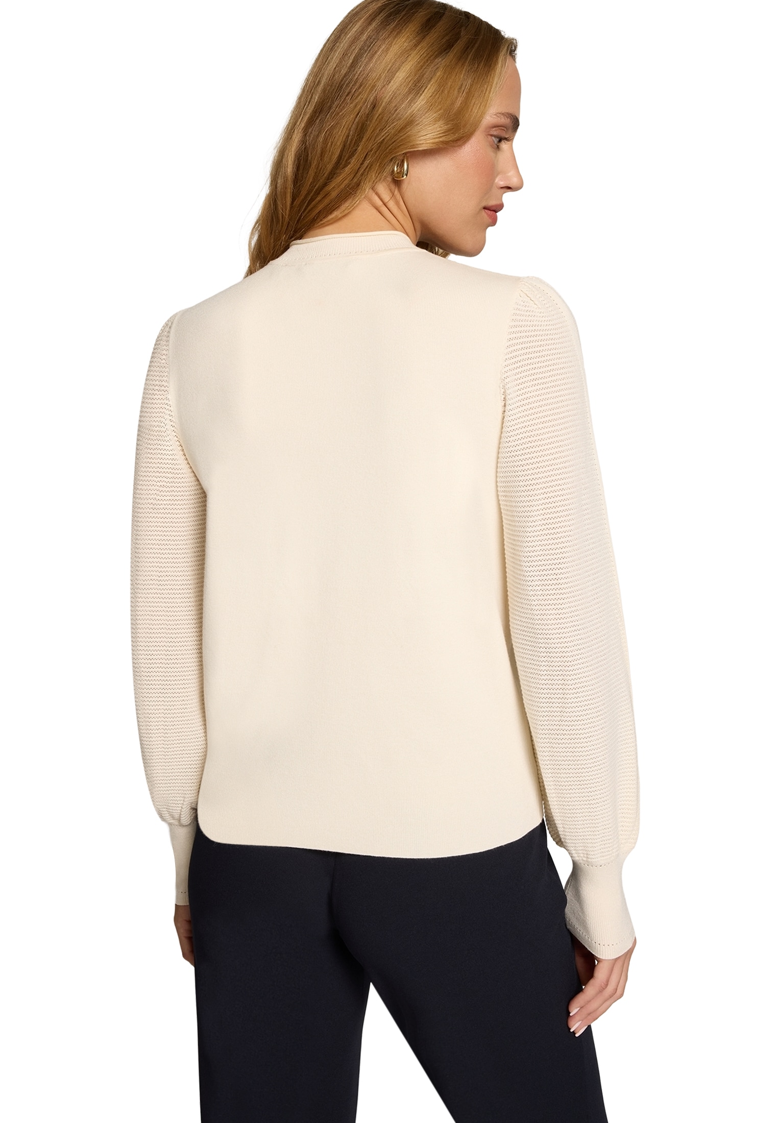 Zero Rundhalspullover »Pullover mit hohem Kragen«