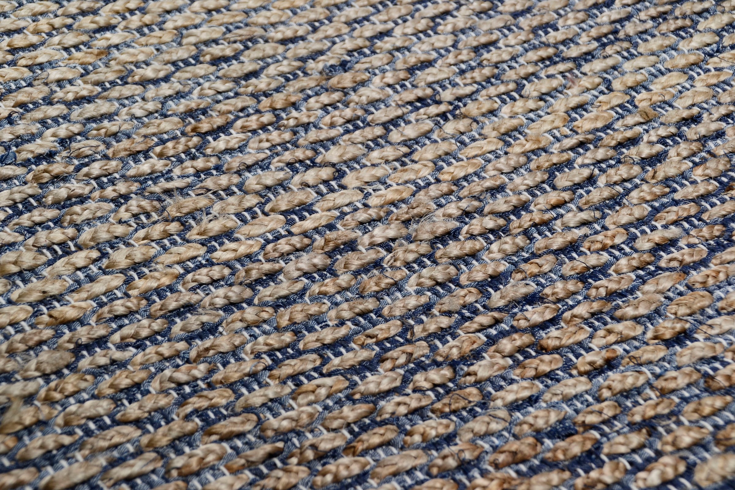 TOM TAILOR HOME Teppich »Braid«, rechteckig, 7 mm Höhe, Flachgewebe, handgewebt, Material: 70% Jute, 30% Baumwolle
