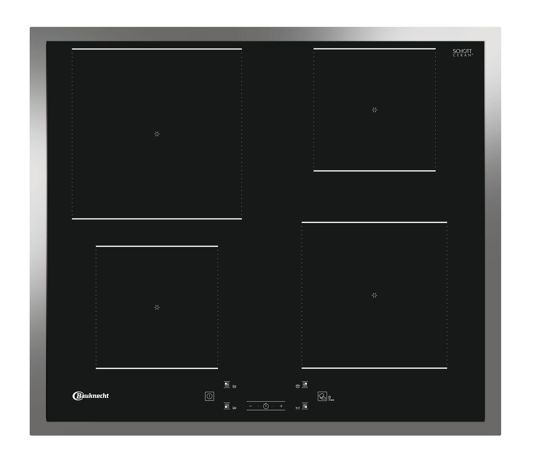 BAUKNECHT Backofen-Set »BAKO 800 Pyro Steam« mit 1-fach-Teleskopauszug FlexiClean - zwei mühelose Reinigungsfunktionen (Pyrolyse & Hydrolyse) je nach Bedarf Set, 2 Stk. tlg. GentleSteam - für ein saftiges Inneres und ein knuspriges Äußeres