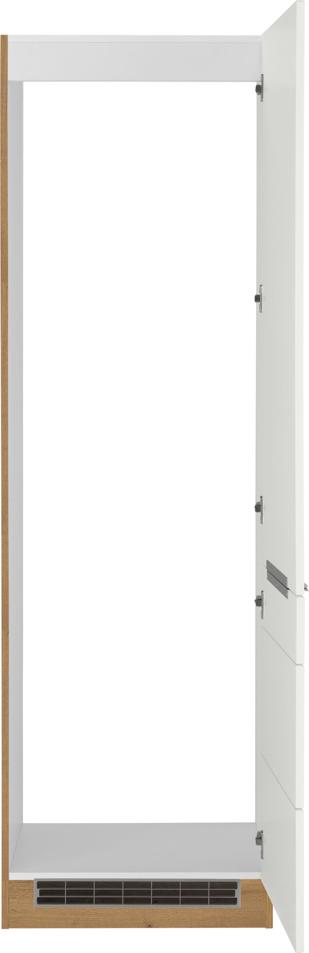 KOCHSTATION Kühlumbauschrank »KS-Brindisi« 60 cm breit, 200 cm hoch, hochwertige MDF Fronten