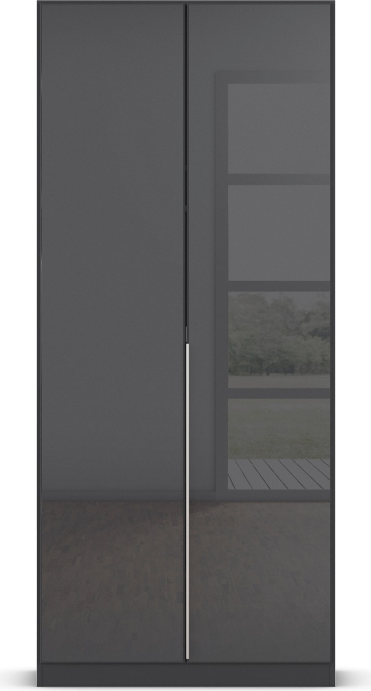 rauch Drehtürenschrank »Kleiderschrank Kleiderschränke Schrank Garderobe AGORDO mit Glasfront« in zwei Griff-Farben, Breiten 91-360 cm,  durchdachte Innenausstattung, in 7 Breiten und 2 Höhen MADE IN GERMANY